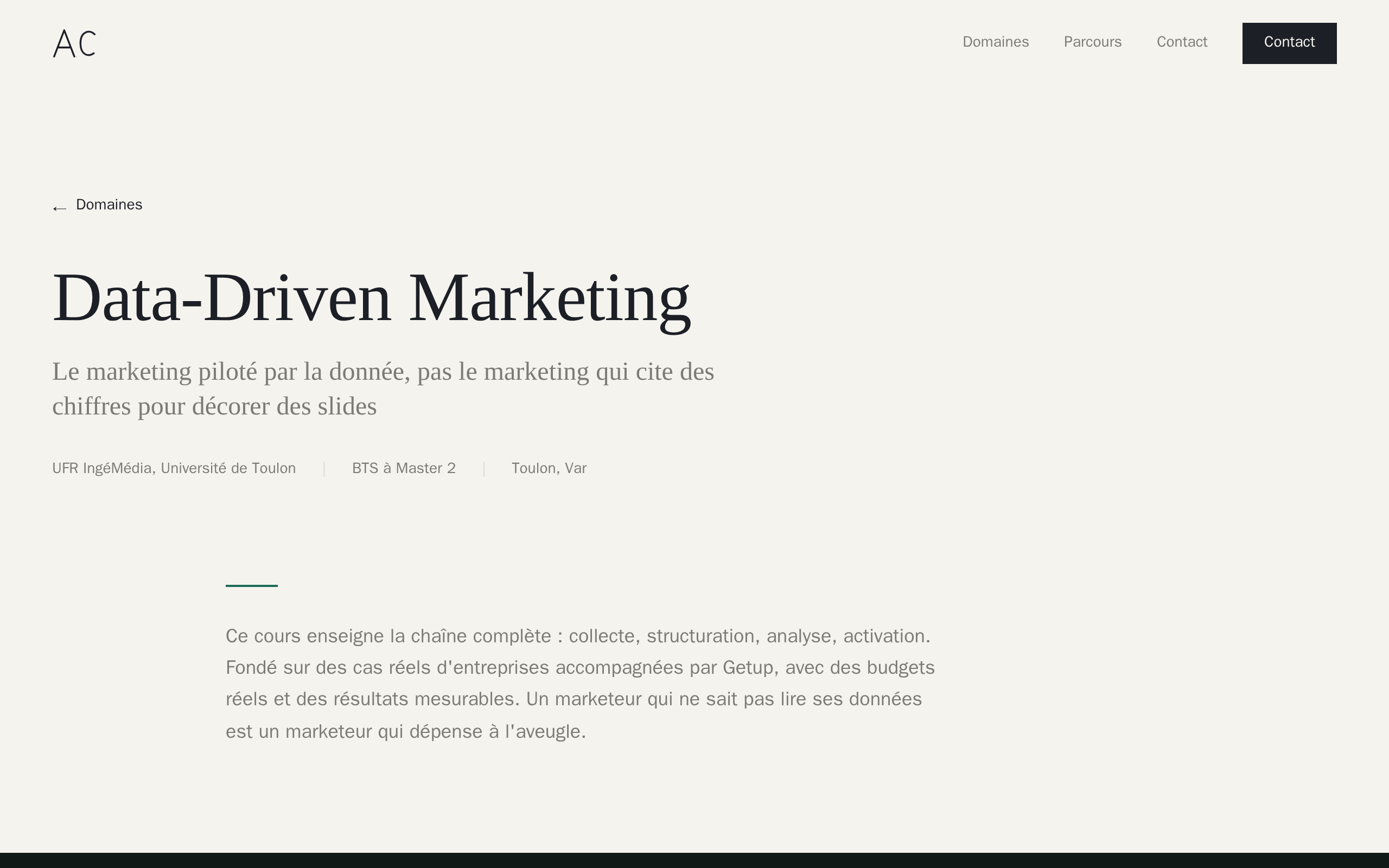 Aperçu du site Adrien Cerdan