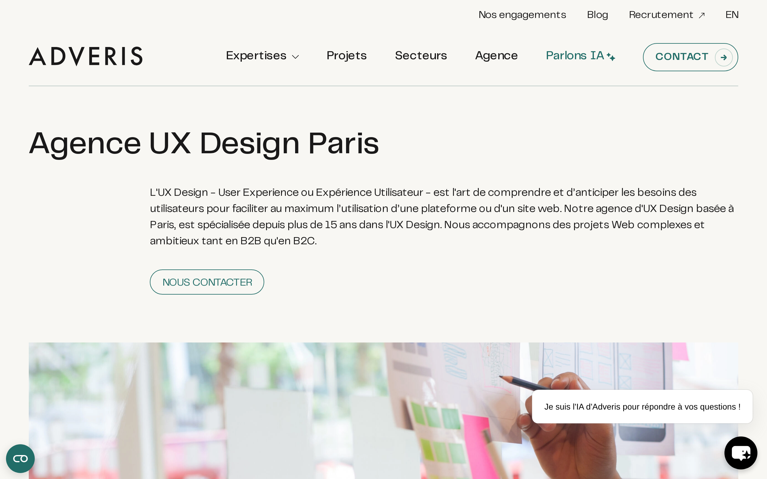 Aperçu du site Adveris