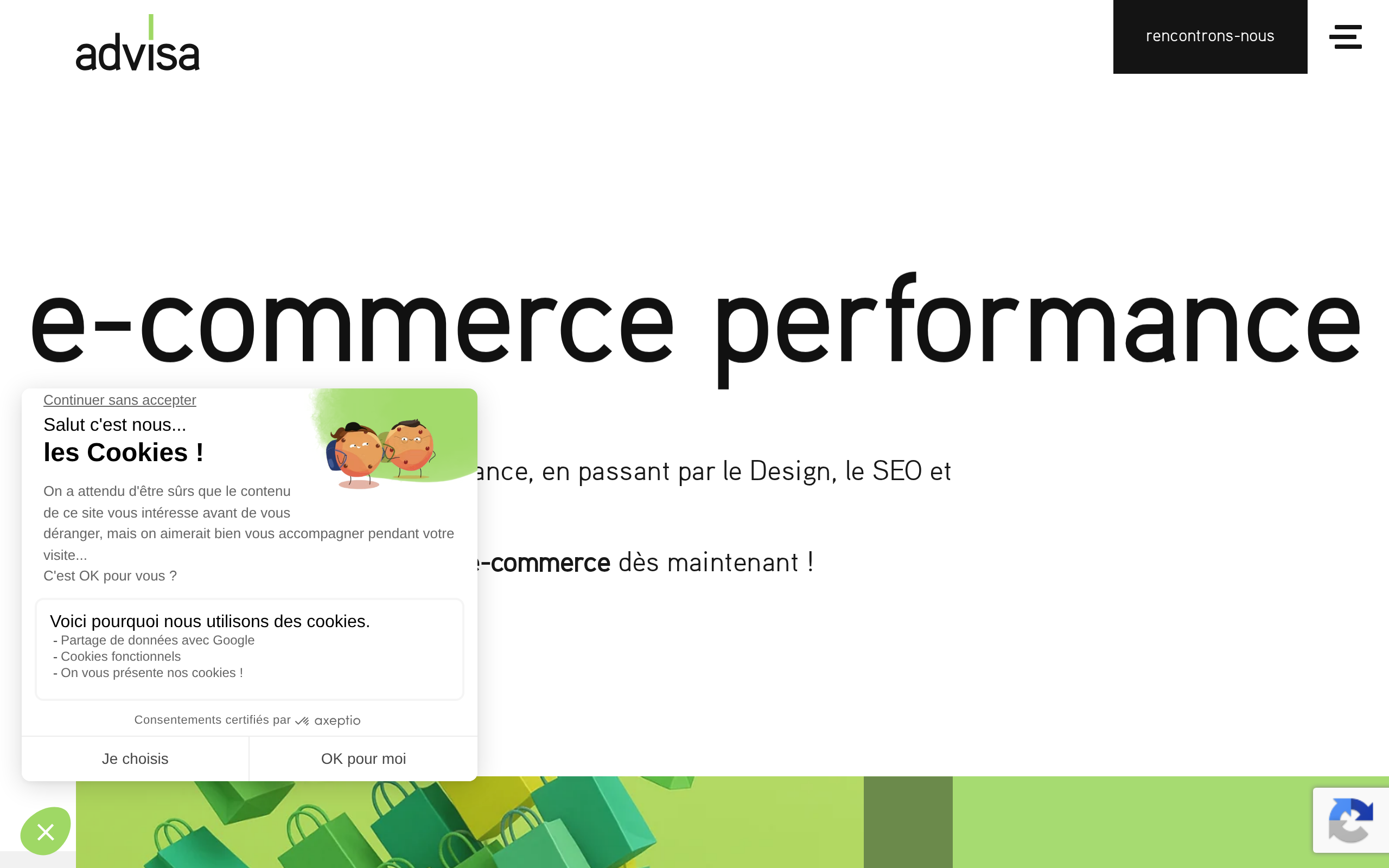 Aperçu du site Advisa