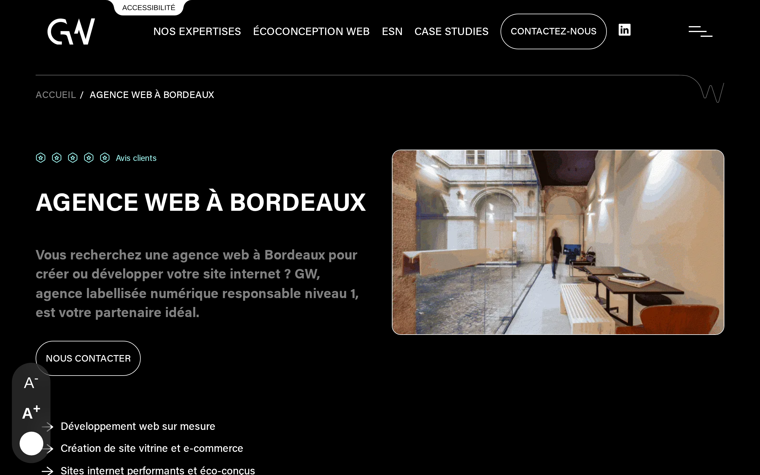 Aperçu du site GW