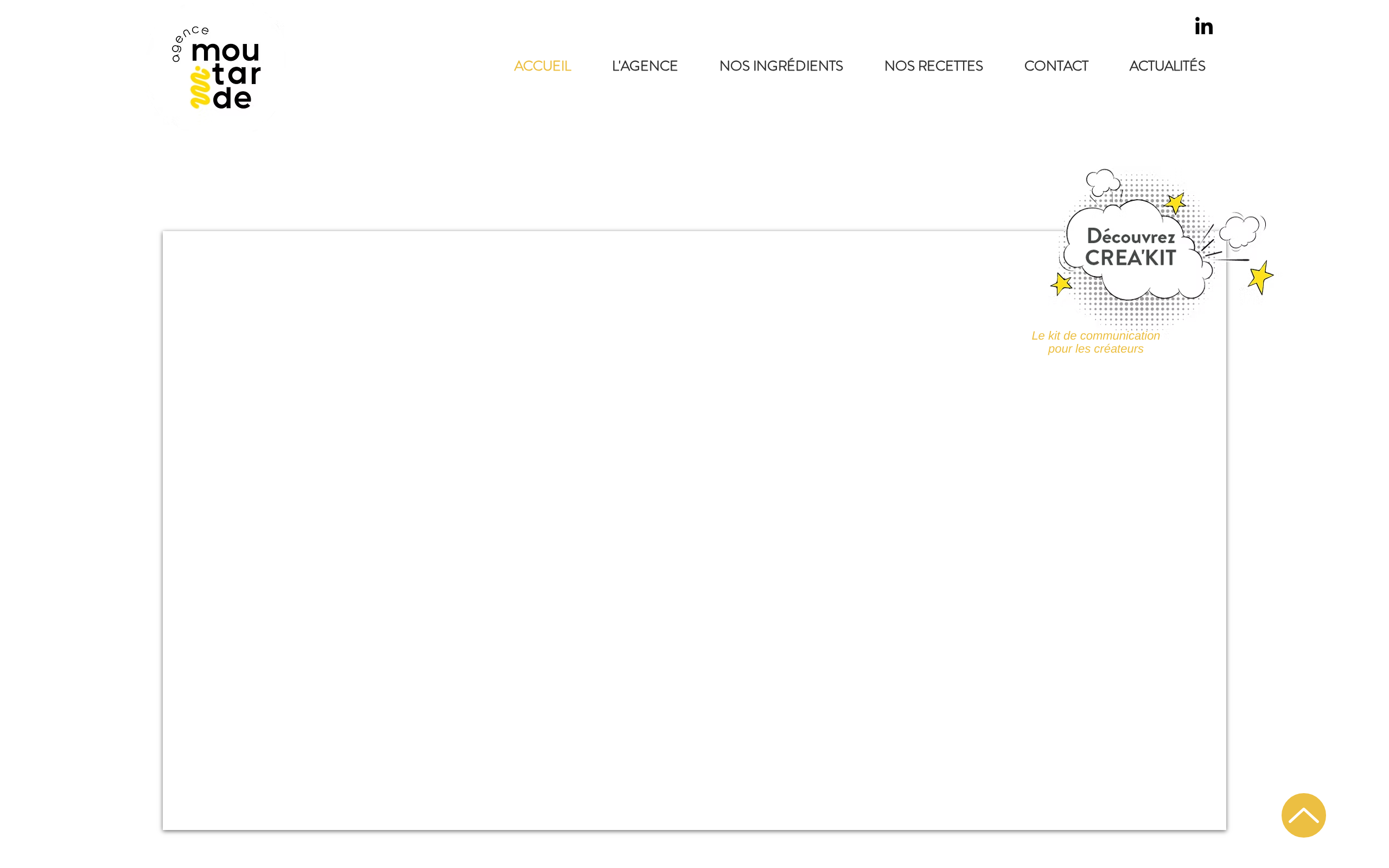 Aperçu du site Agence Moutarde