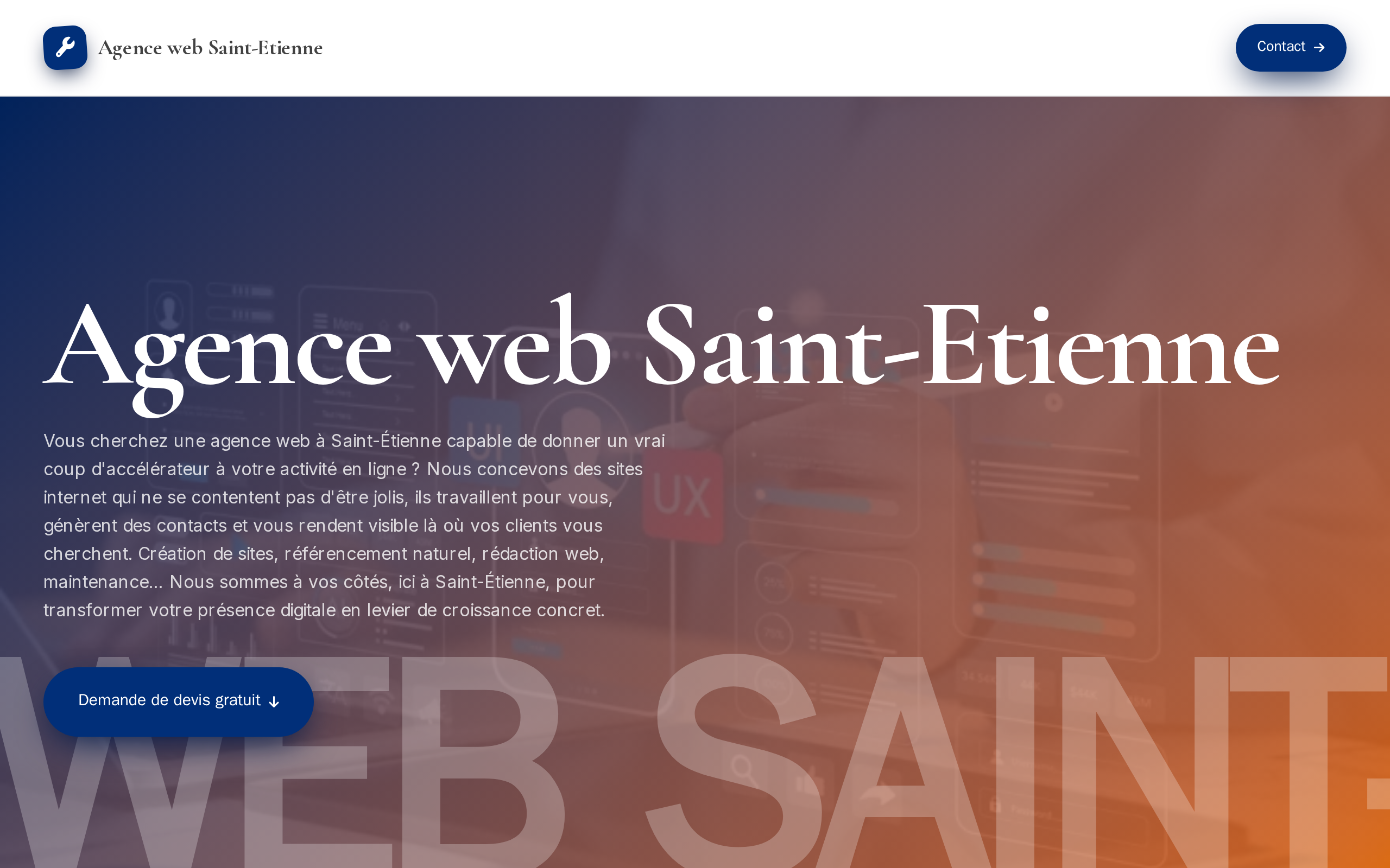 Aperçu du site Agence Web Saint-Étienne