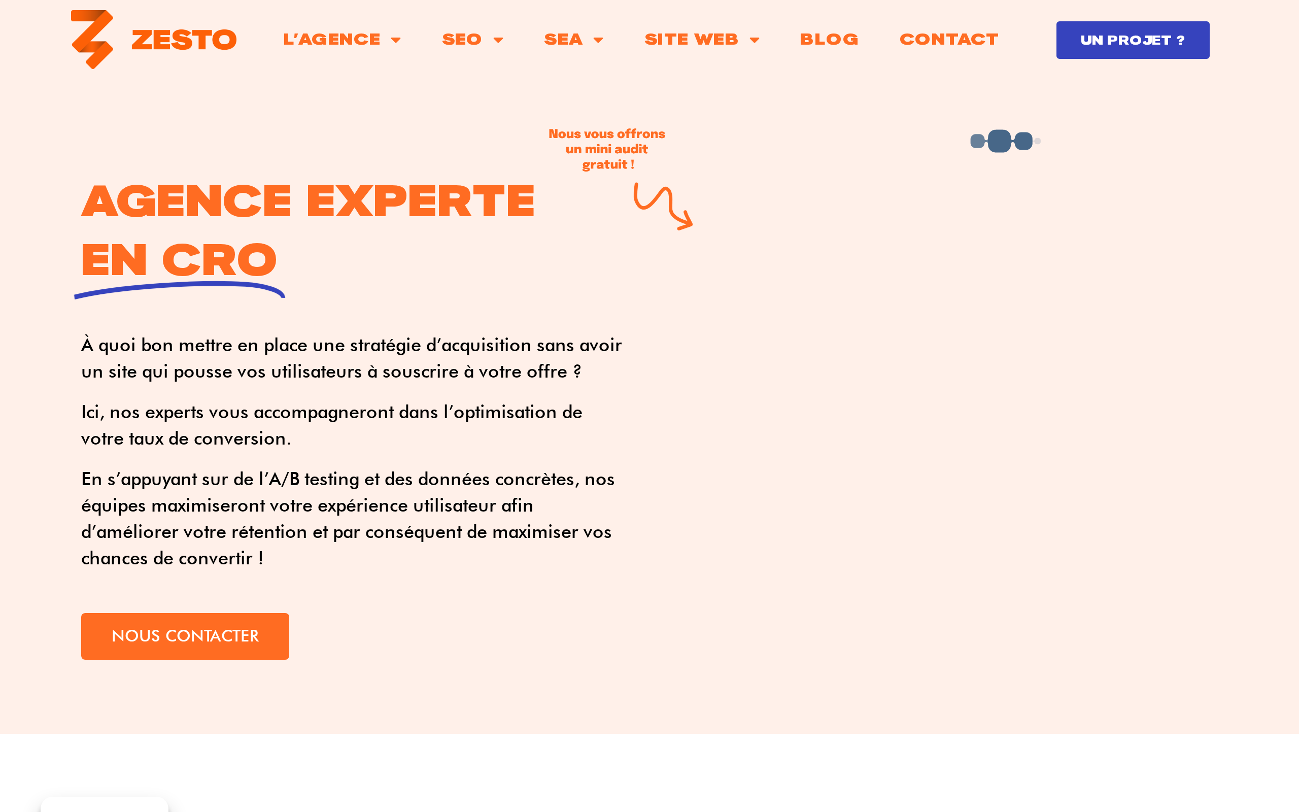 Aperçu du site Zesto