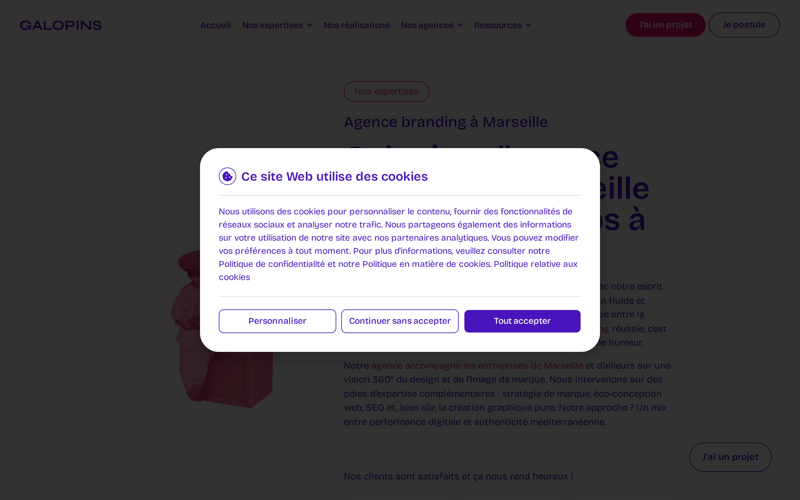 Aperçu du site Galopins