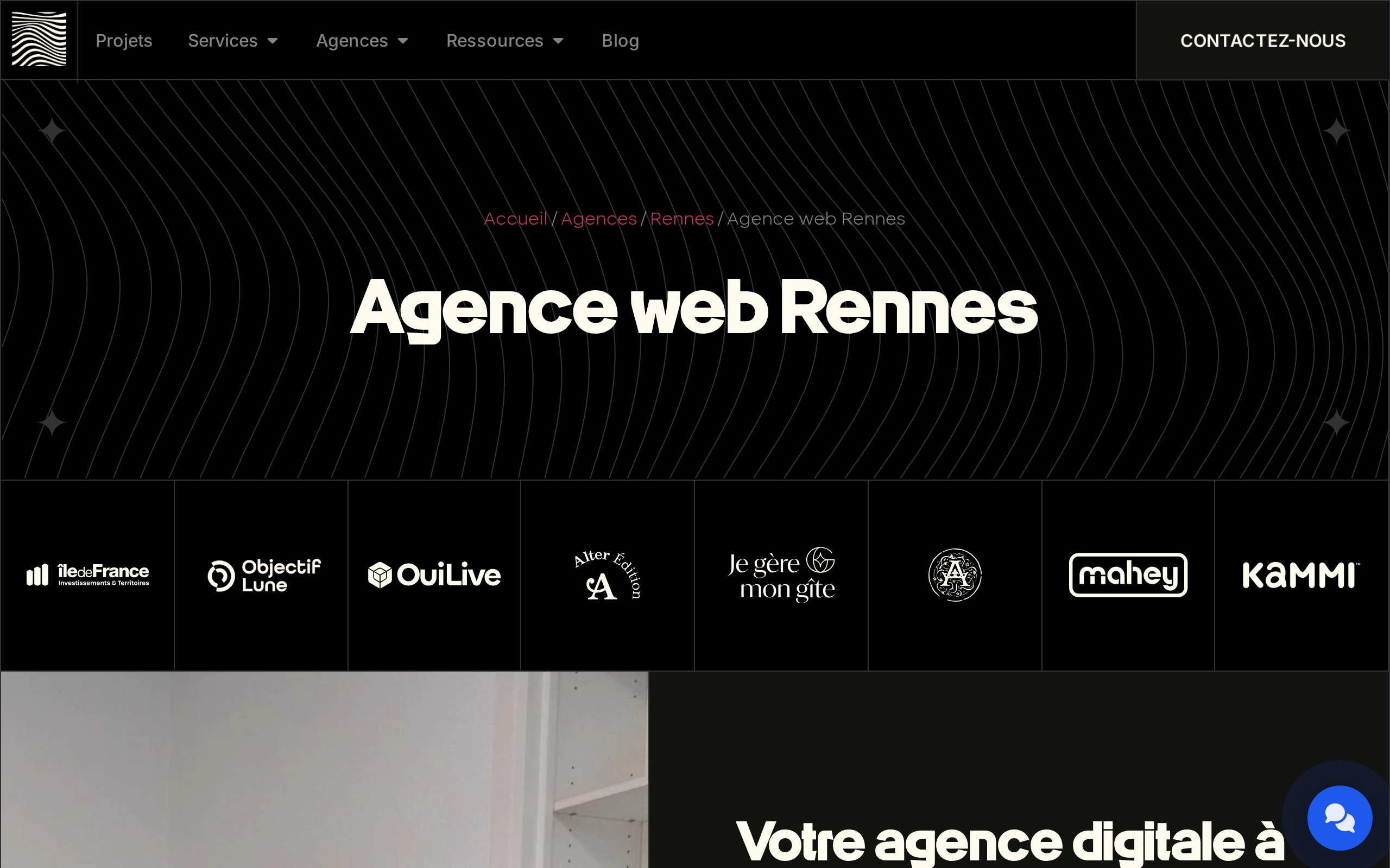 Aperçu du site Agence moiré