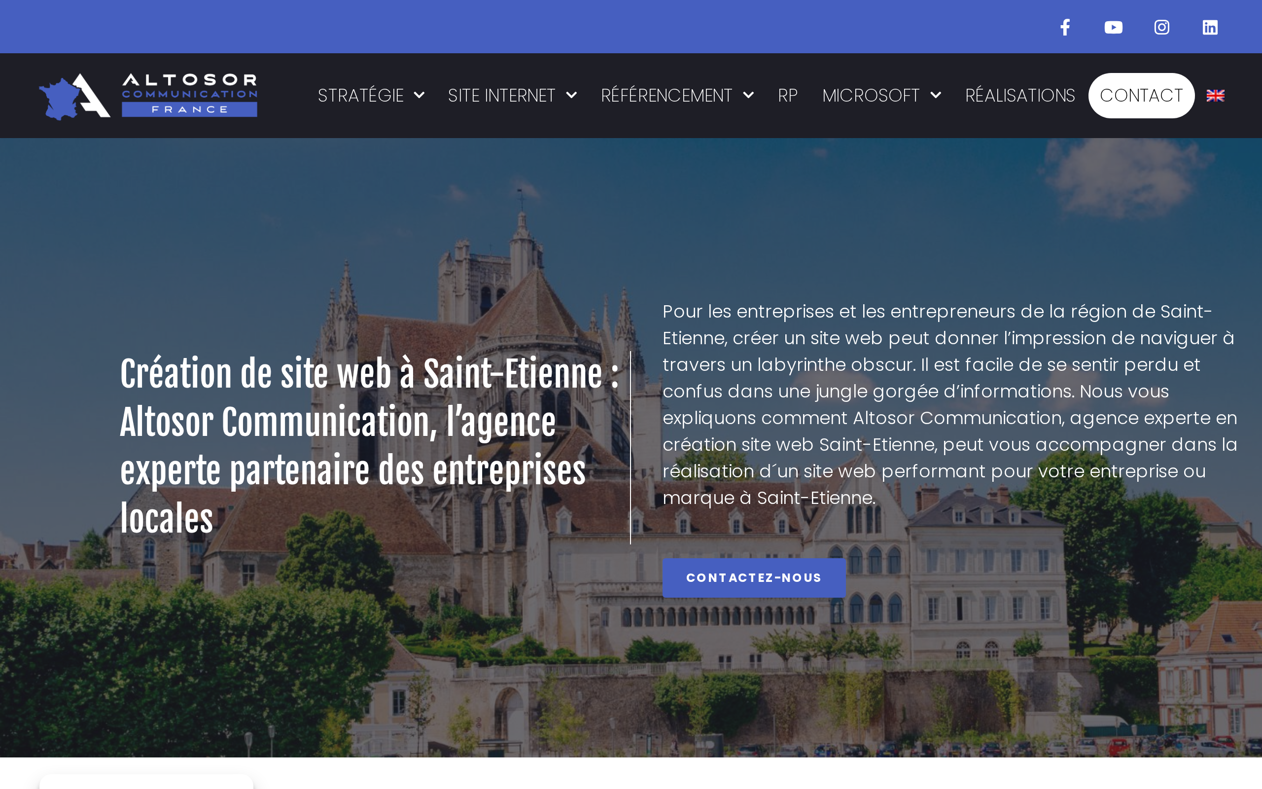 Aperçu du site Altosor Communication