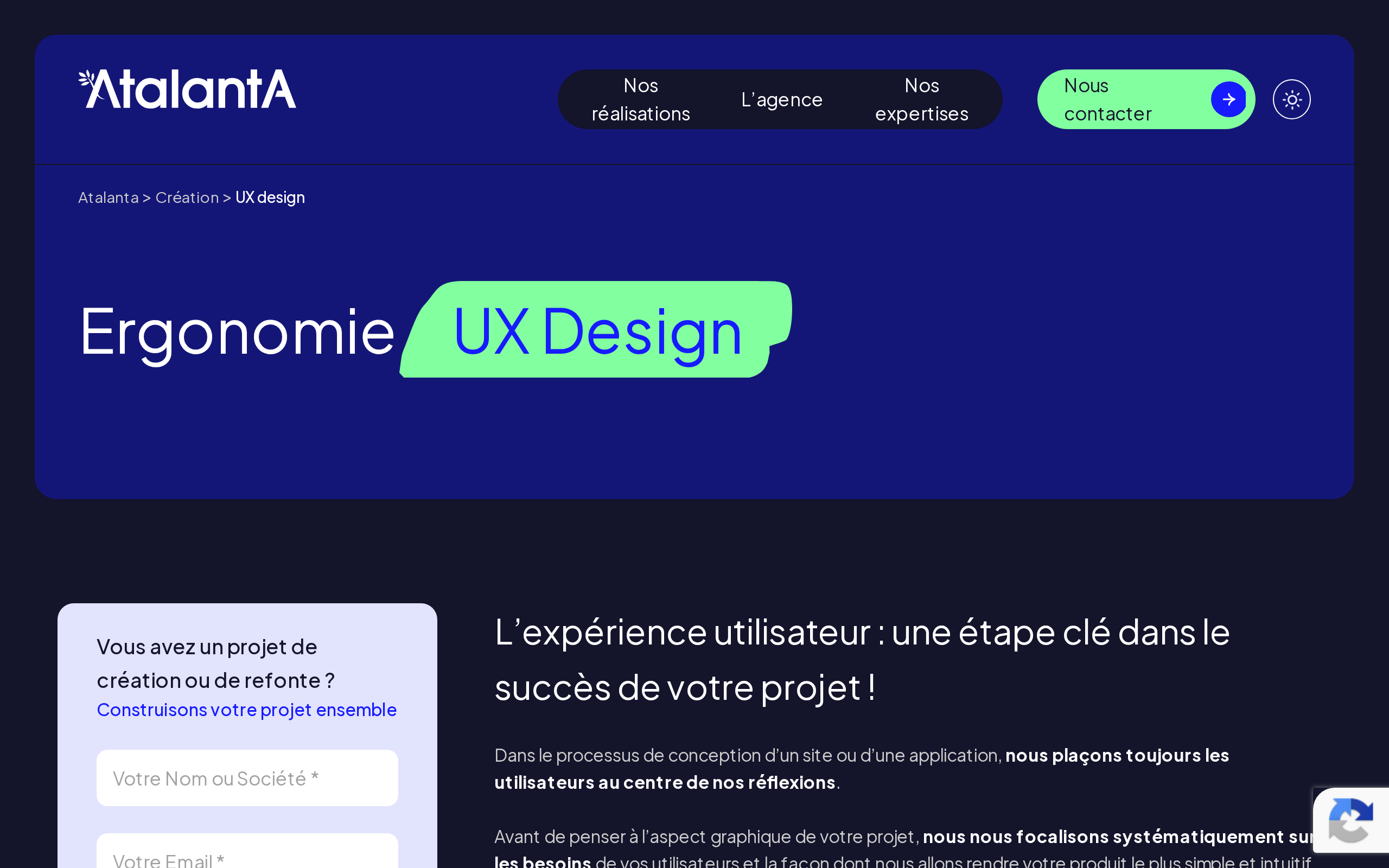 Aperçu du site Atalanta