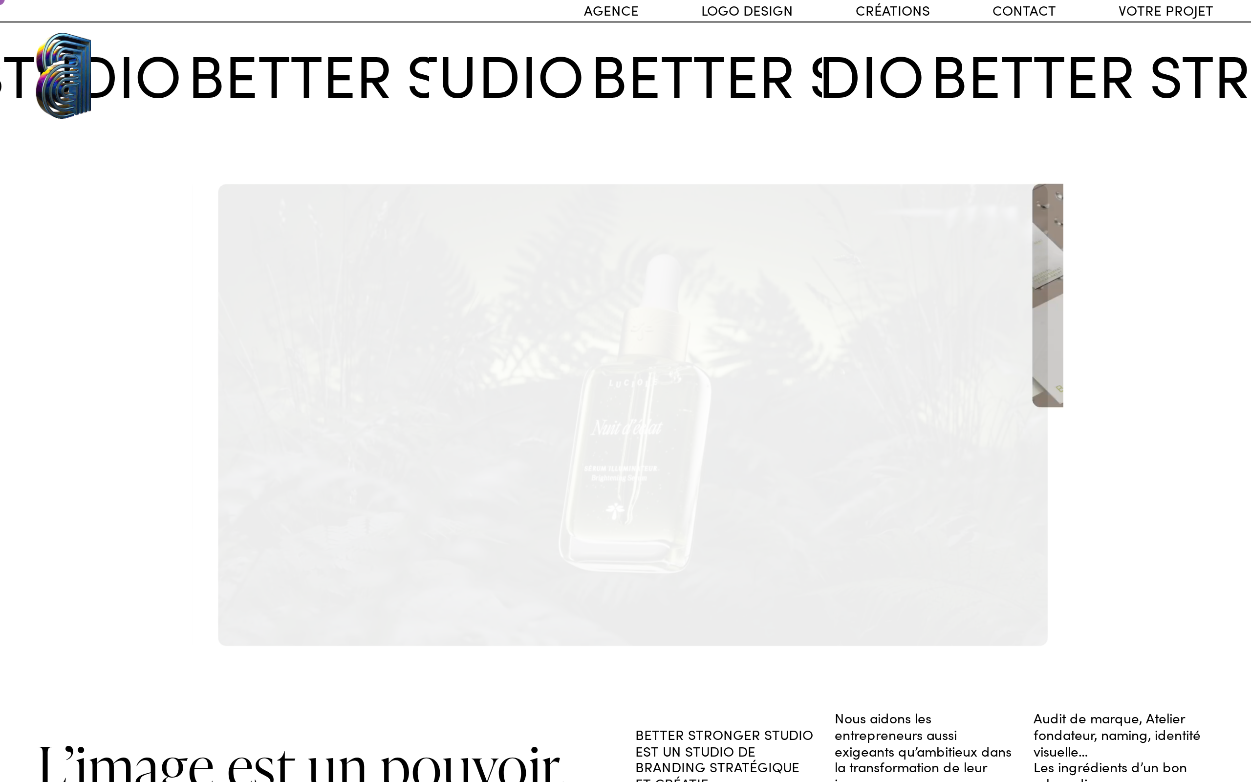 Aperçu du site Better Stronger Studio