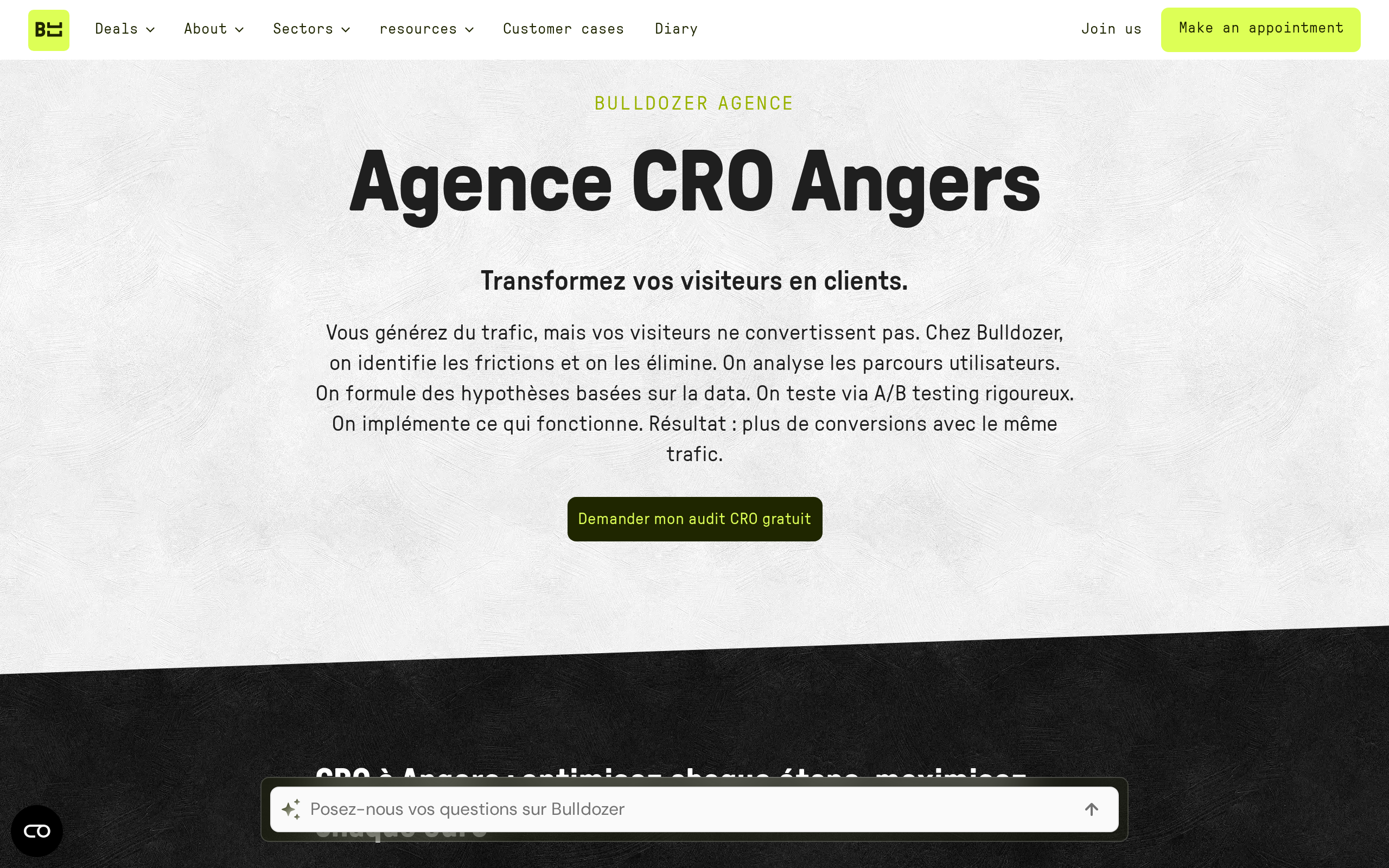 Aperçu du site Bulldozer Collective