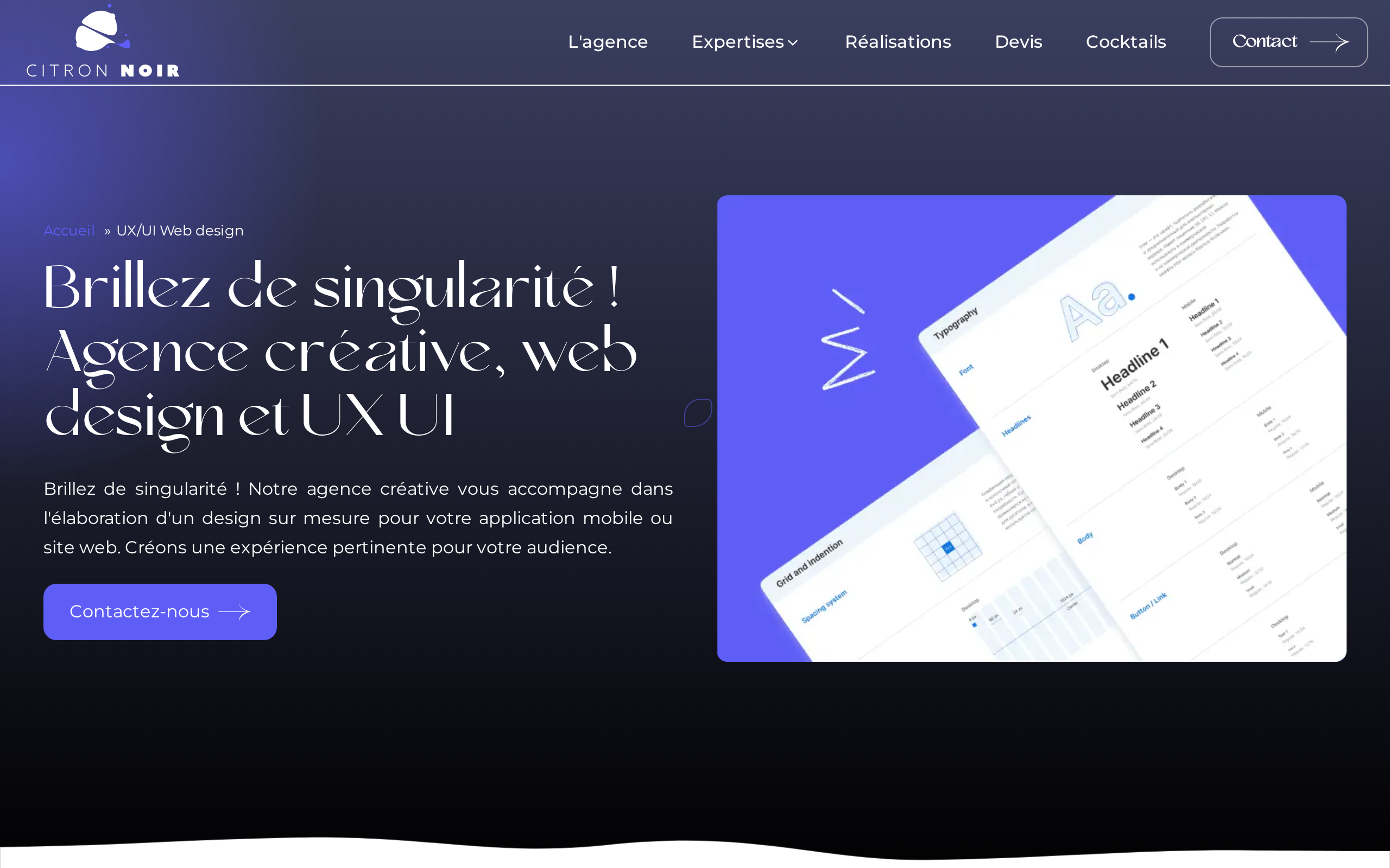 Aperçu du site Citron Noir
