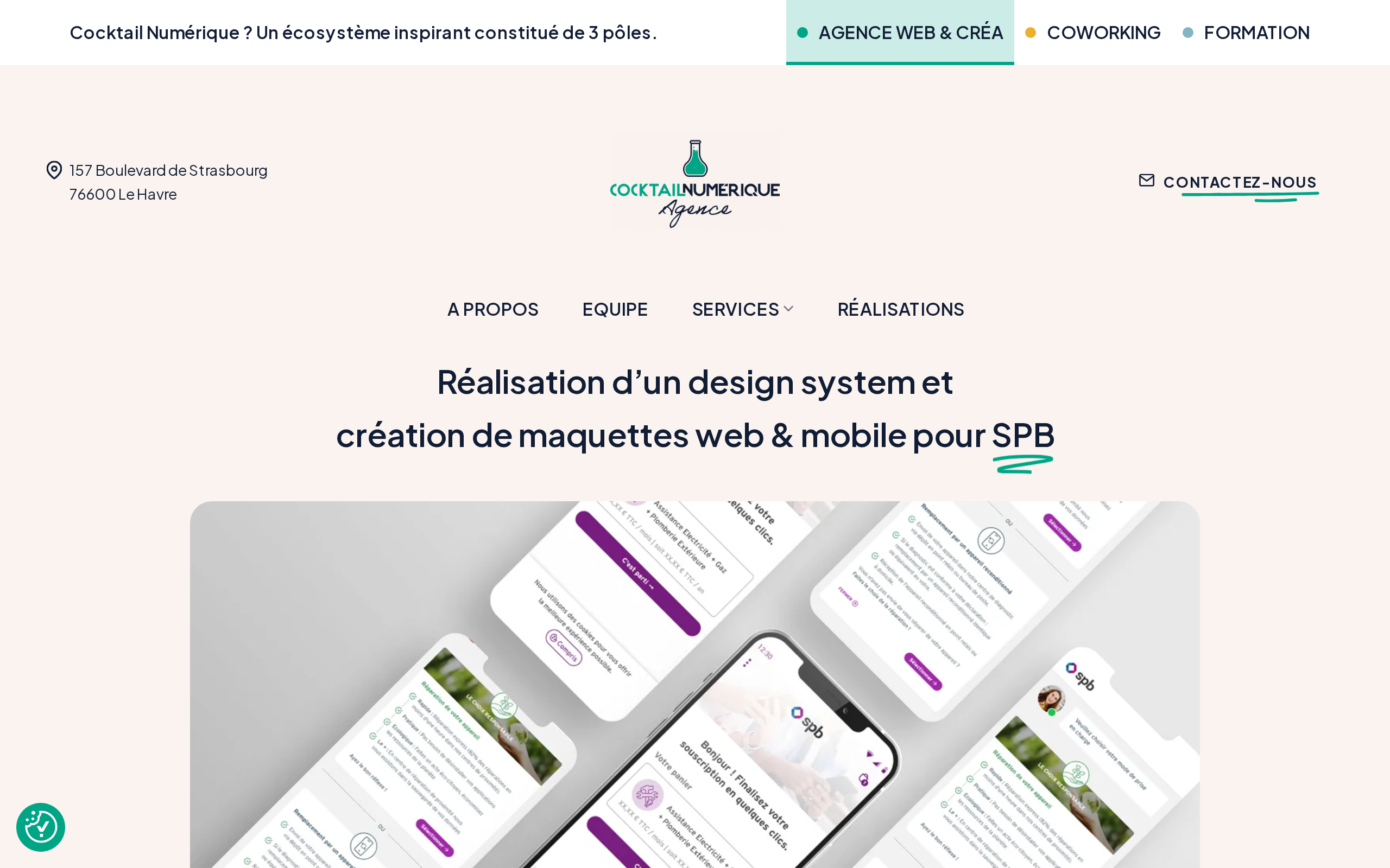 Aperçu du site Cocktail Numérique