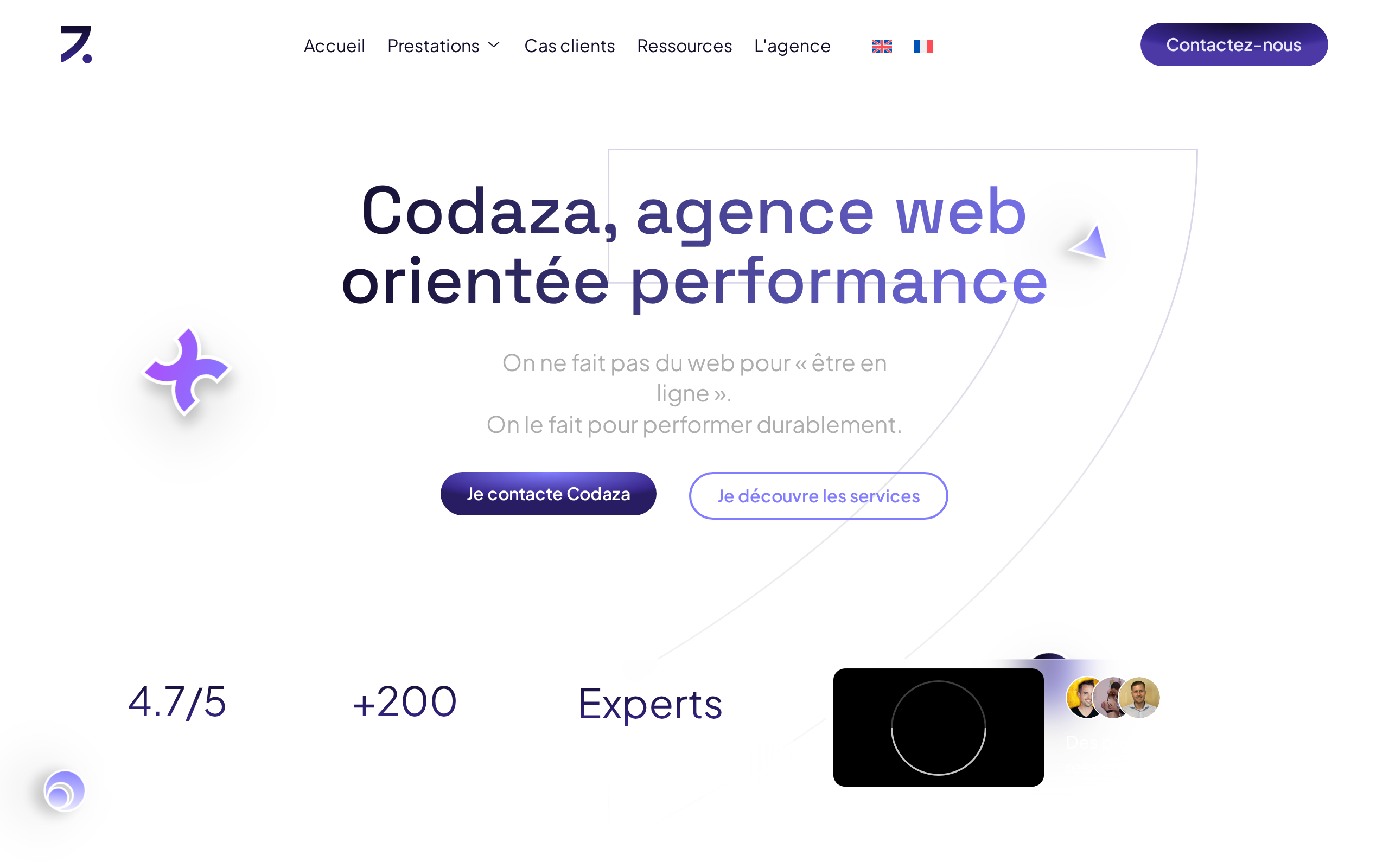 Aperçu du site Codaza