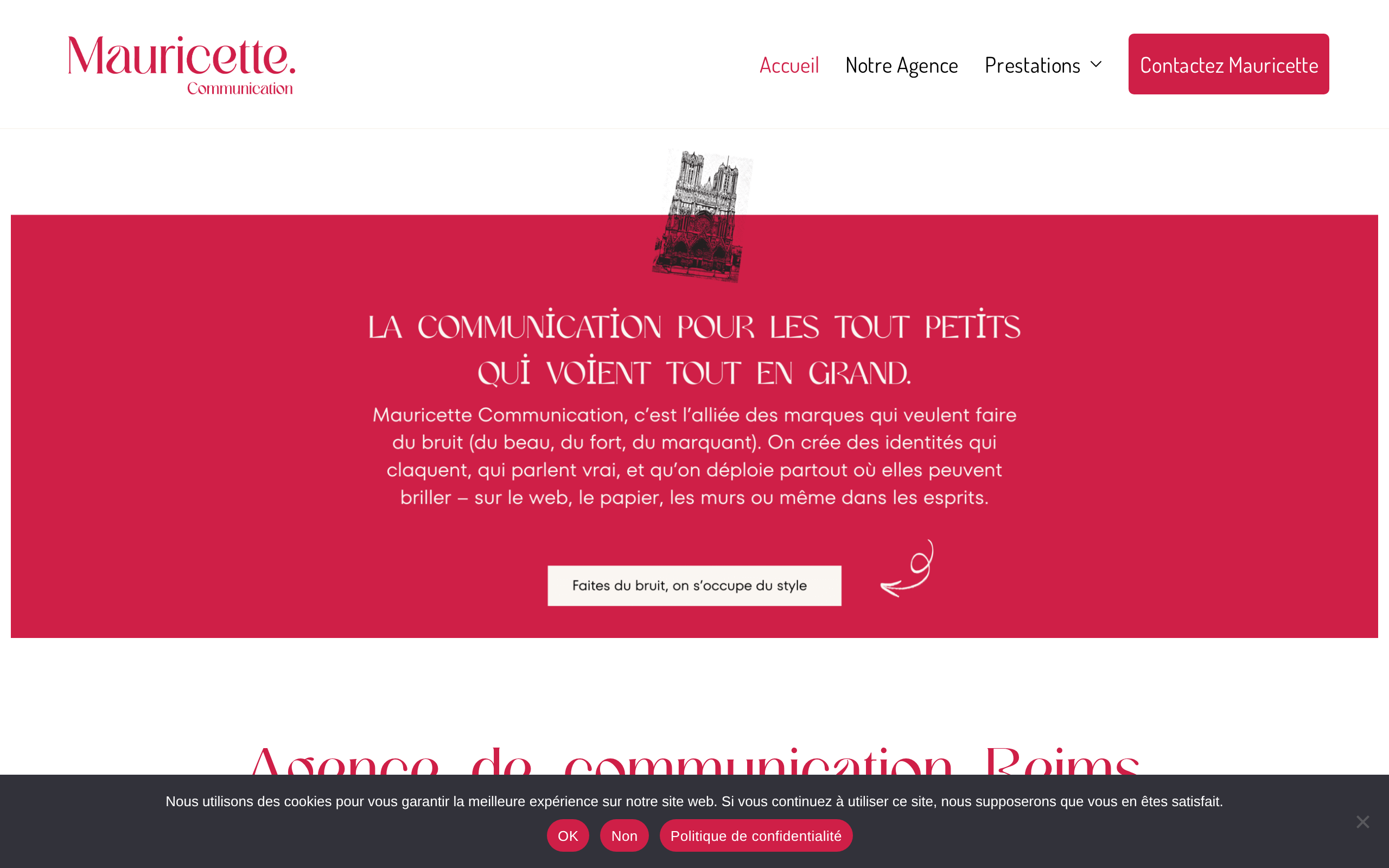 Aperçu du site Mauricette Communication