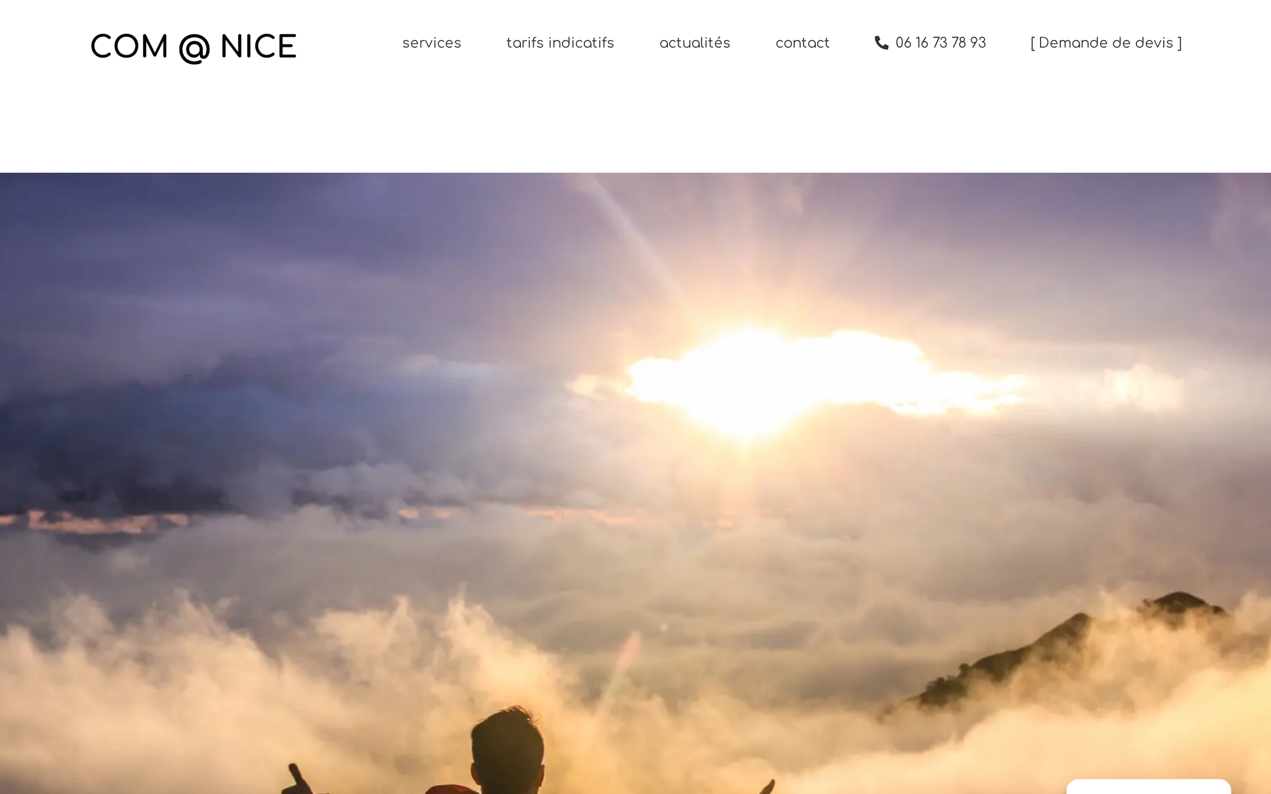 Aperçu du site COM @ NICE