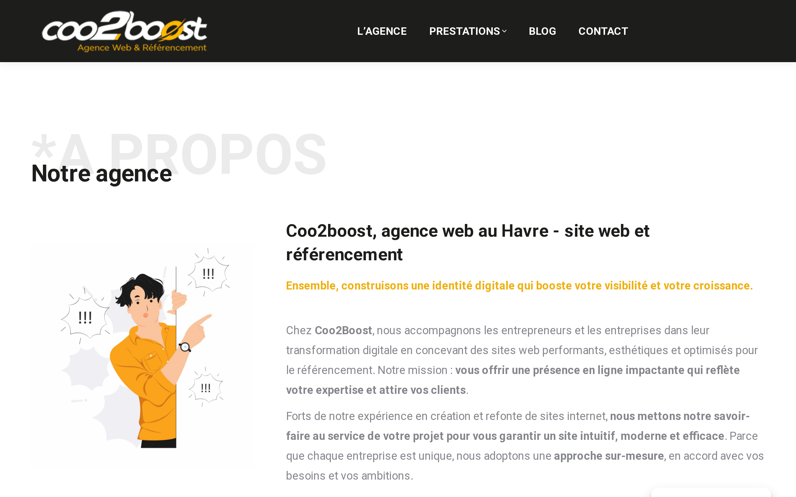 Aperçu du site Coo2boost