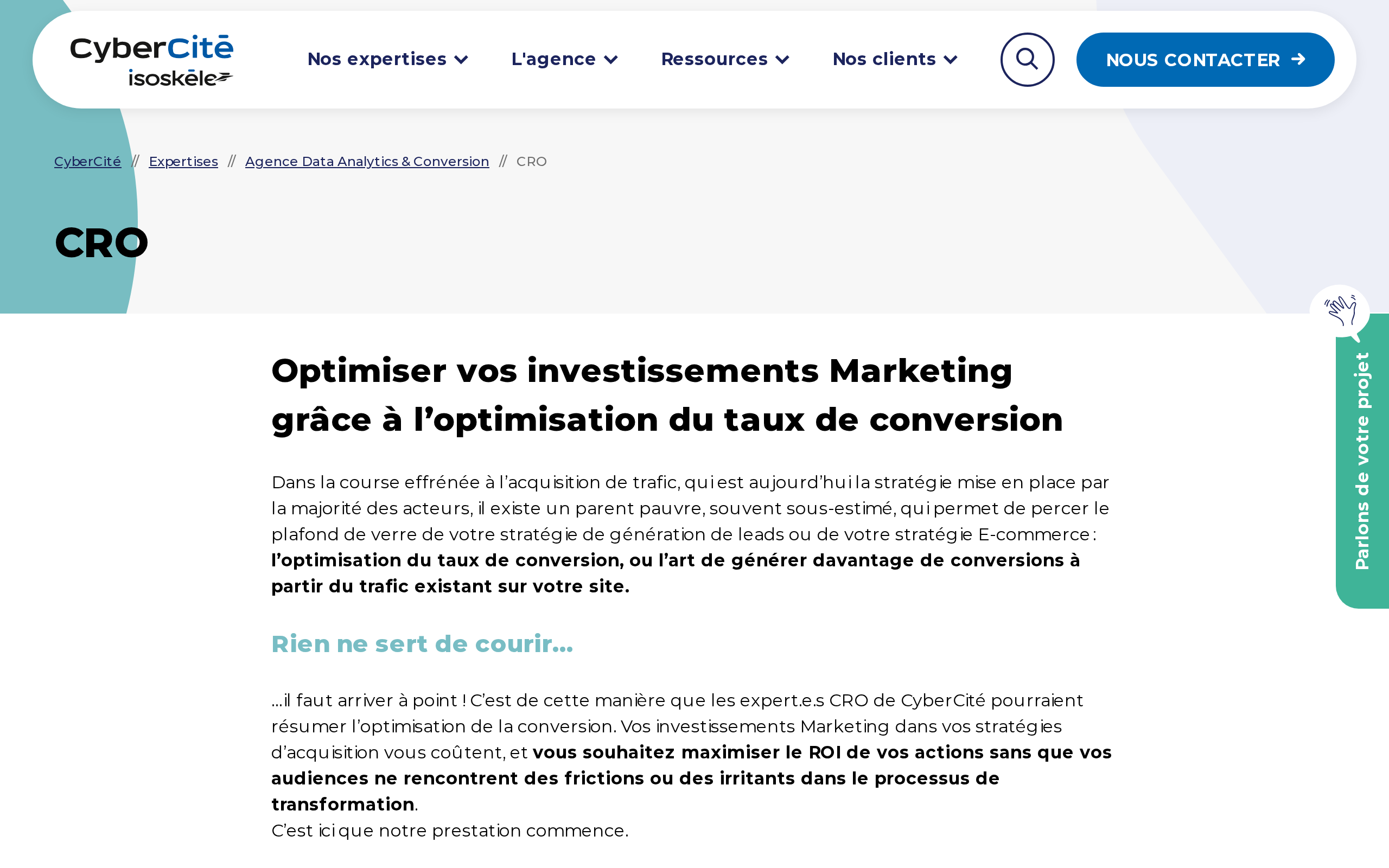 Aperçu du site CyberCité