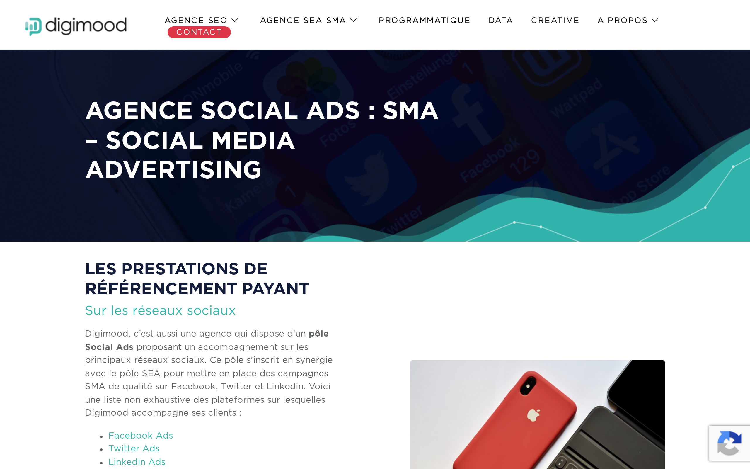Aperçu du site Digimood
