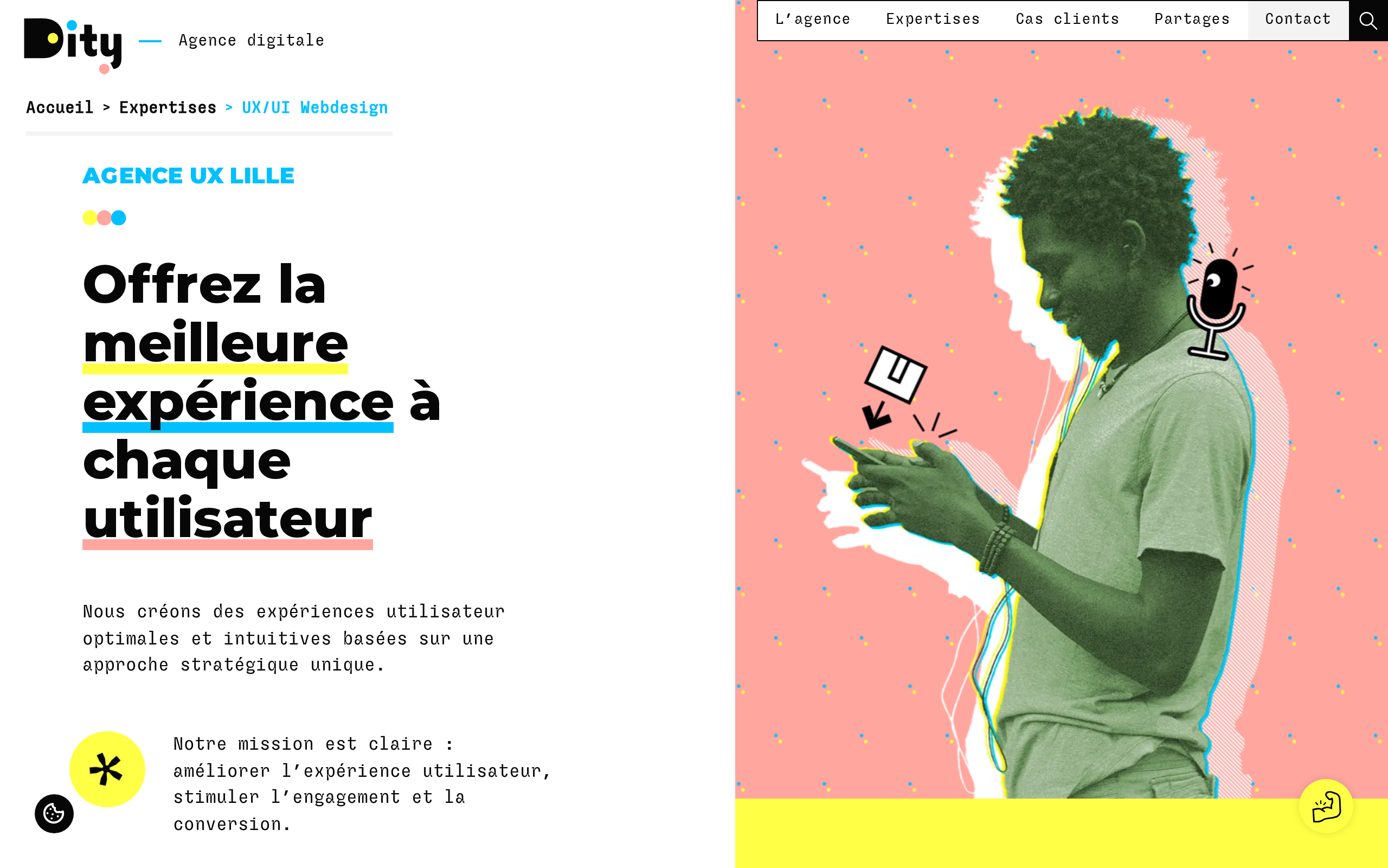 Aperçu du site Dity