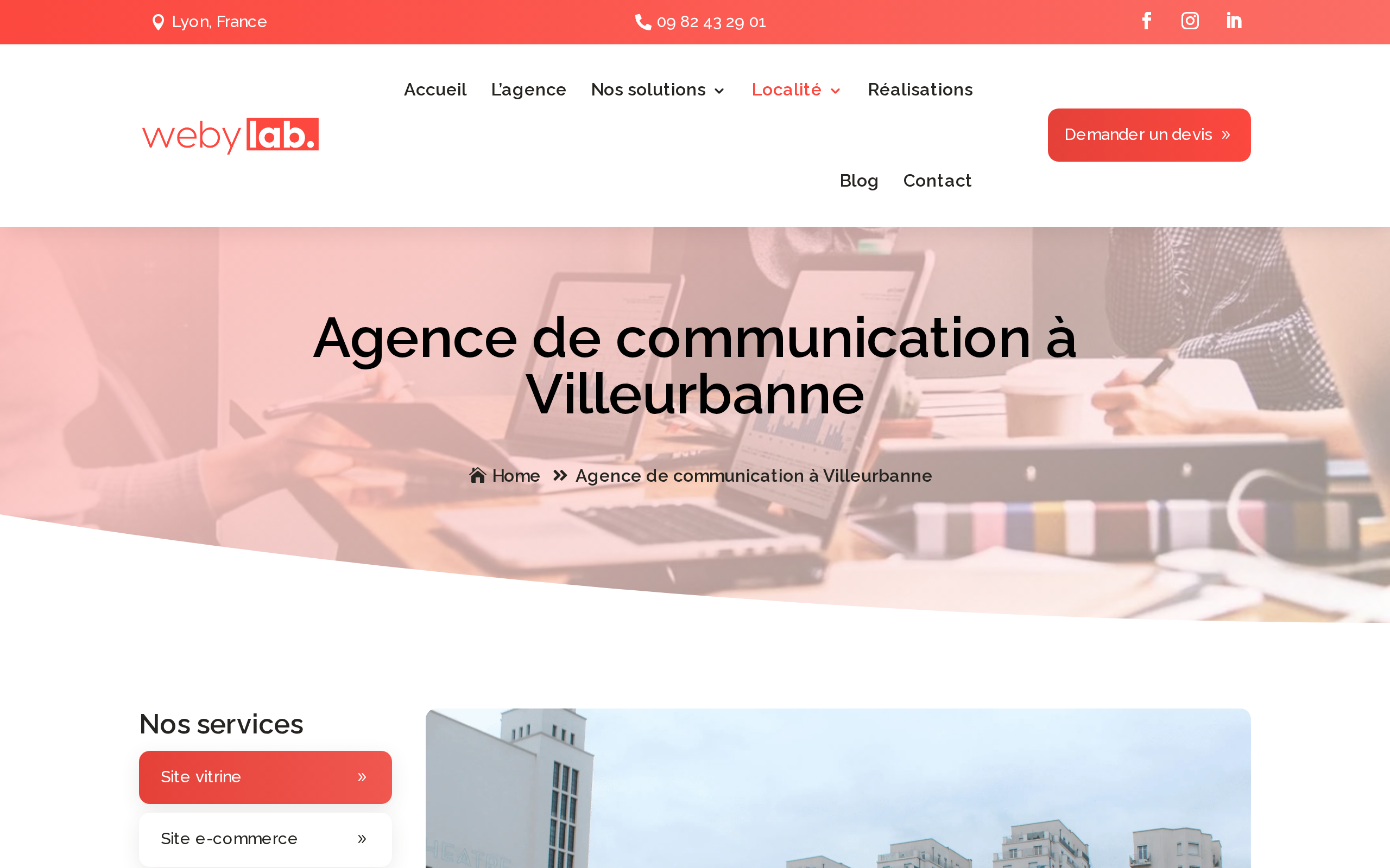 Aperçu du site Weby Lab
