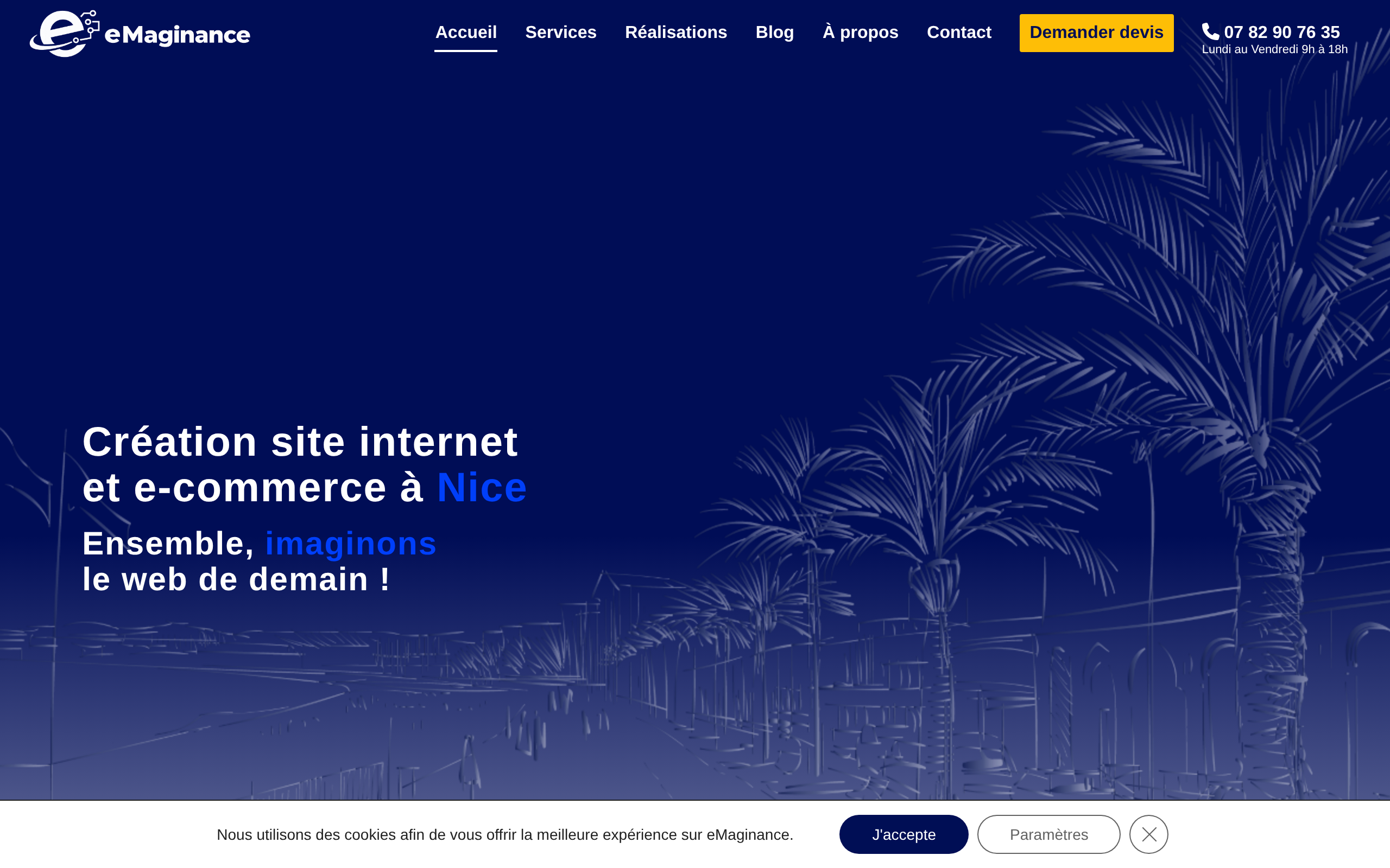 Aperçu du site eMaginance