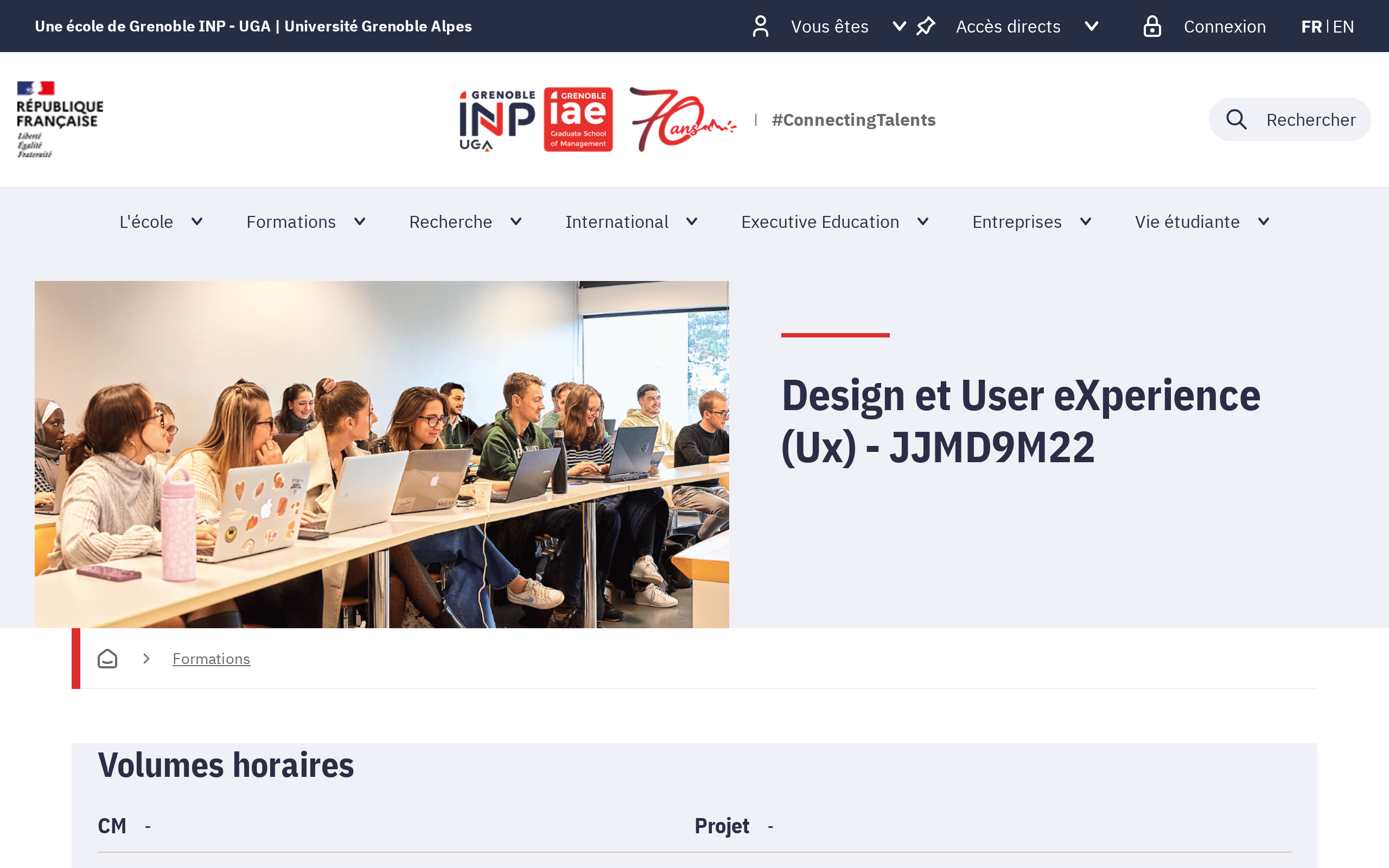 Aperçu du site Grenoble IAE - INP, UGA