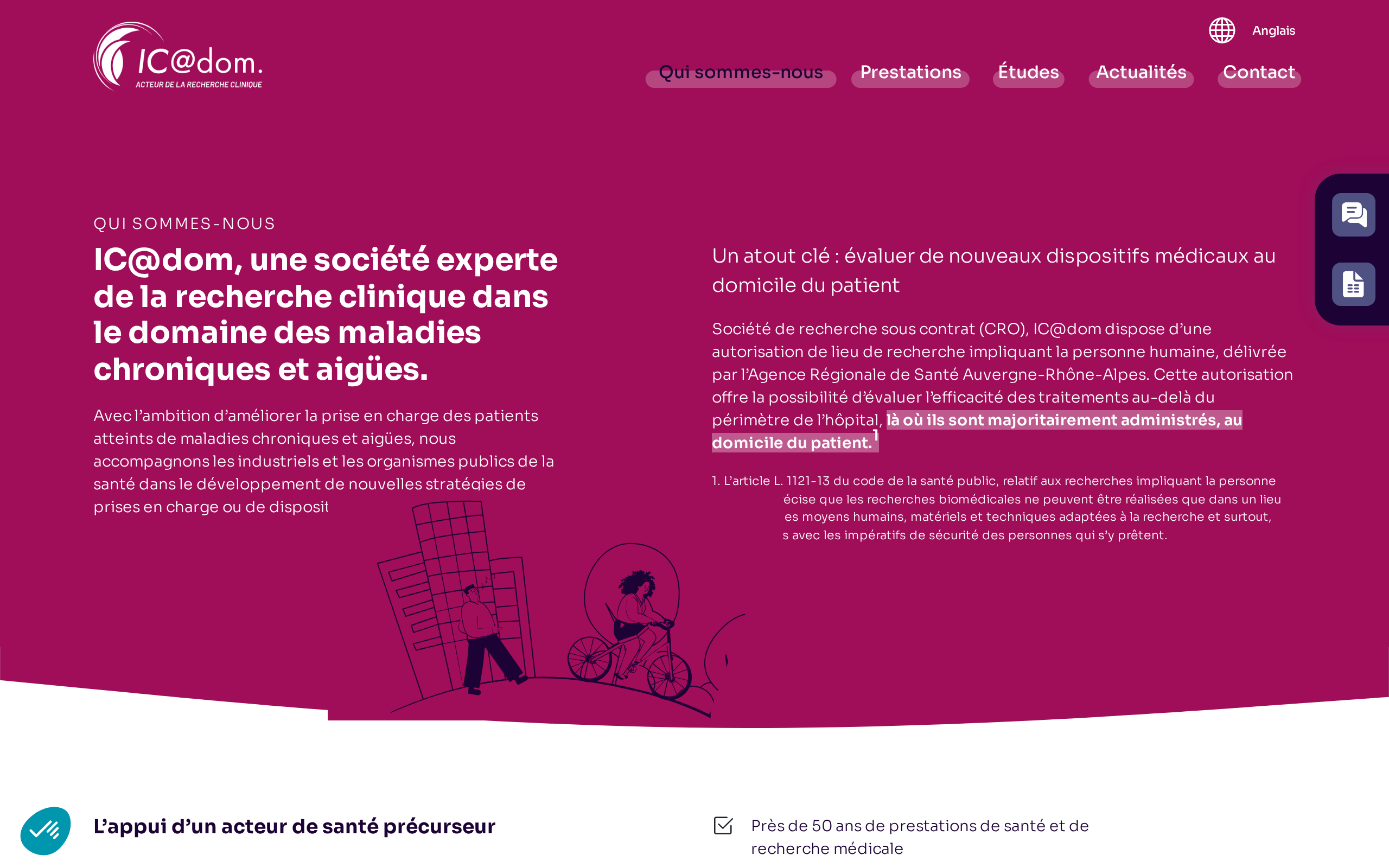 Aperçu du site IC@dom