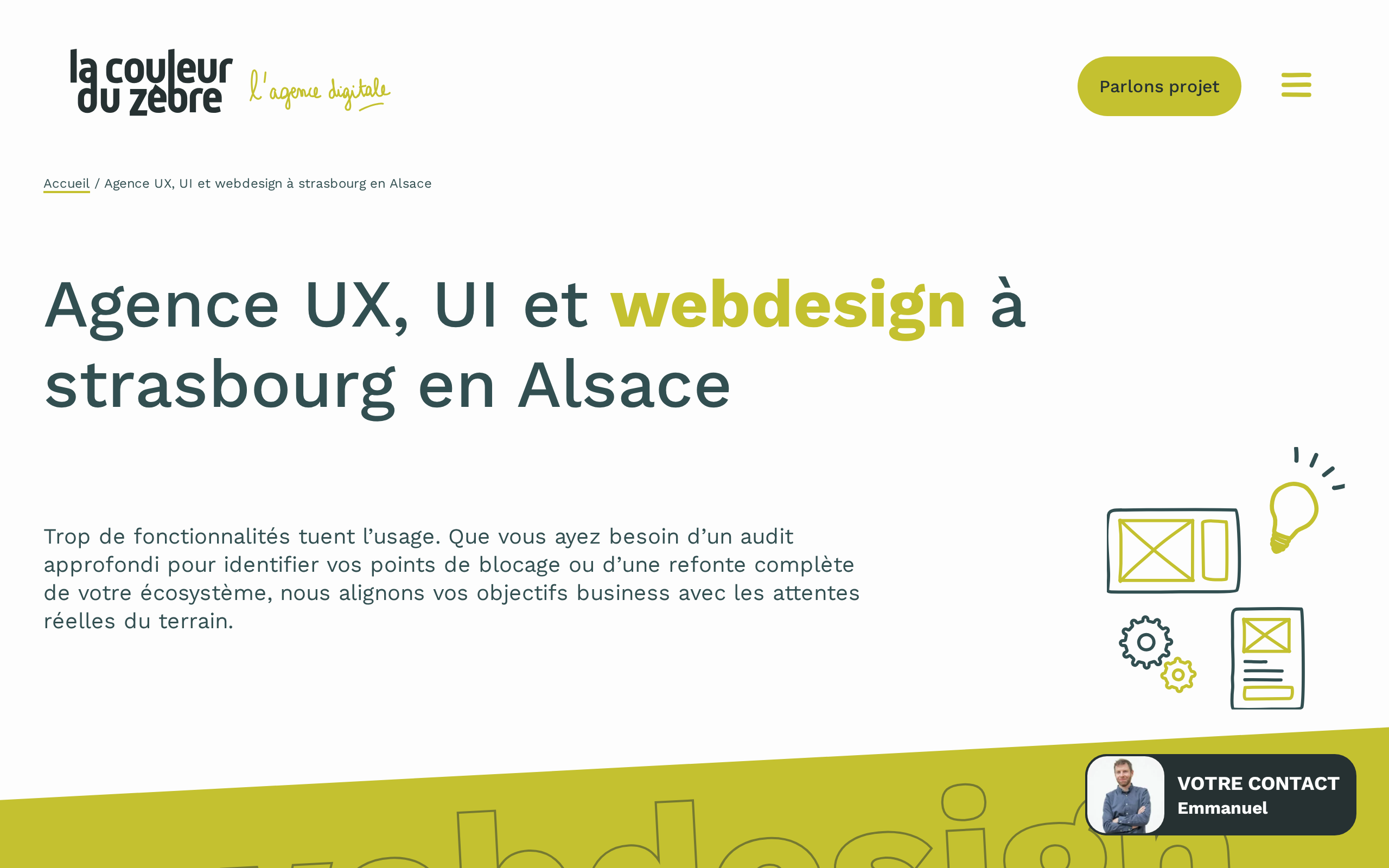 Aperçu du site La couleur du Zèbre