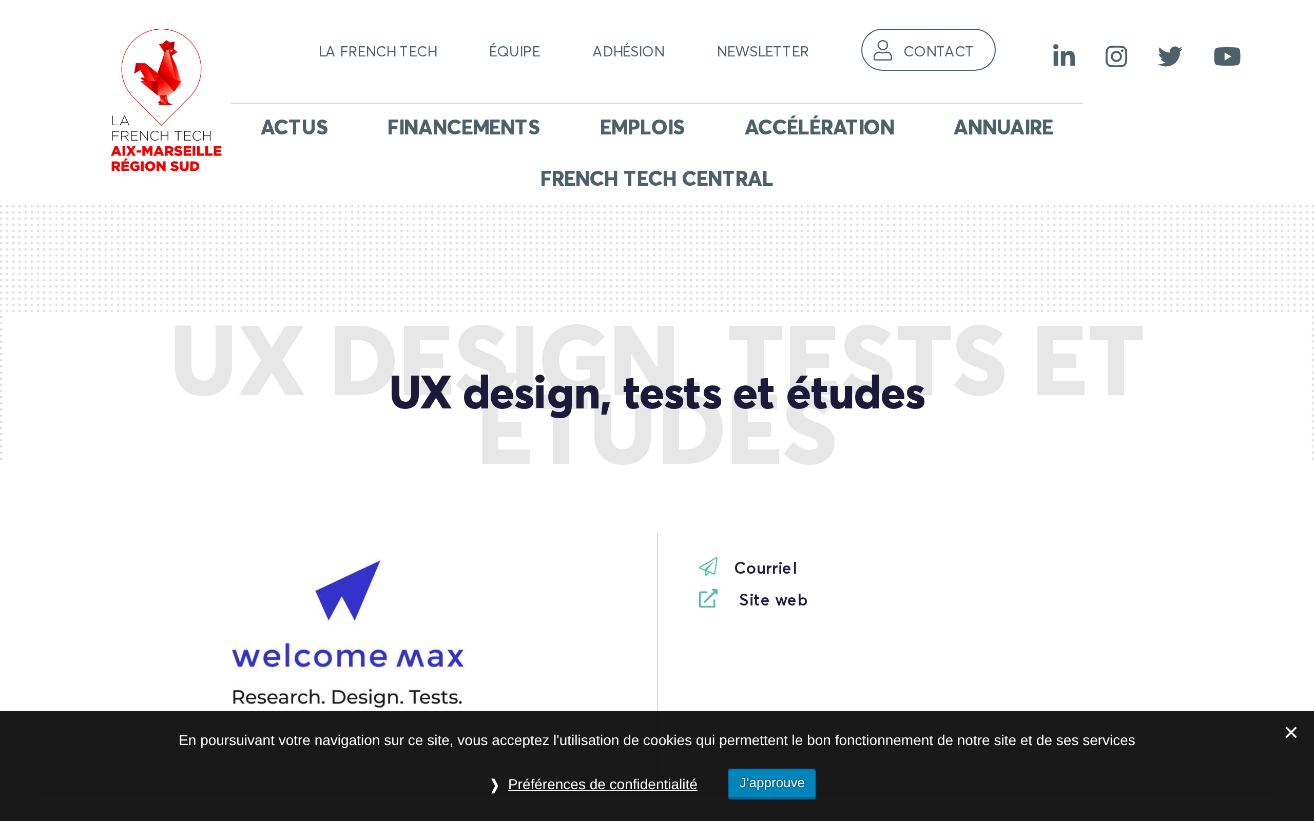 Aperçu du site Welcome Max