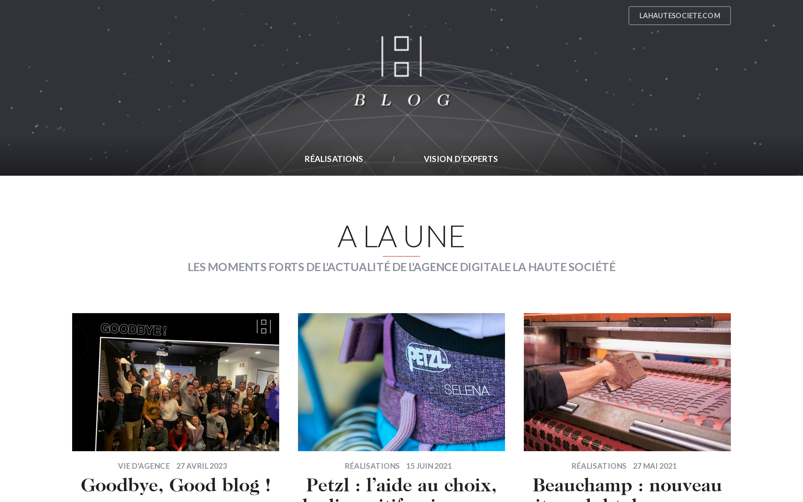 Aperçu du site La Haute Société