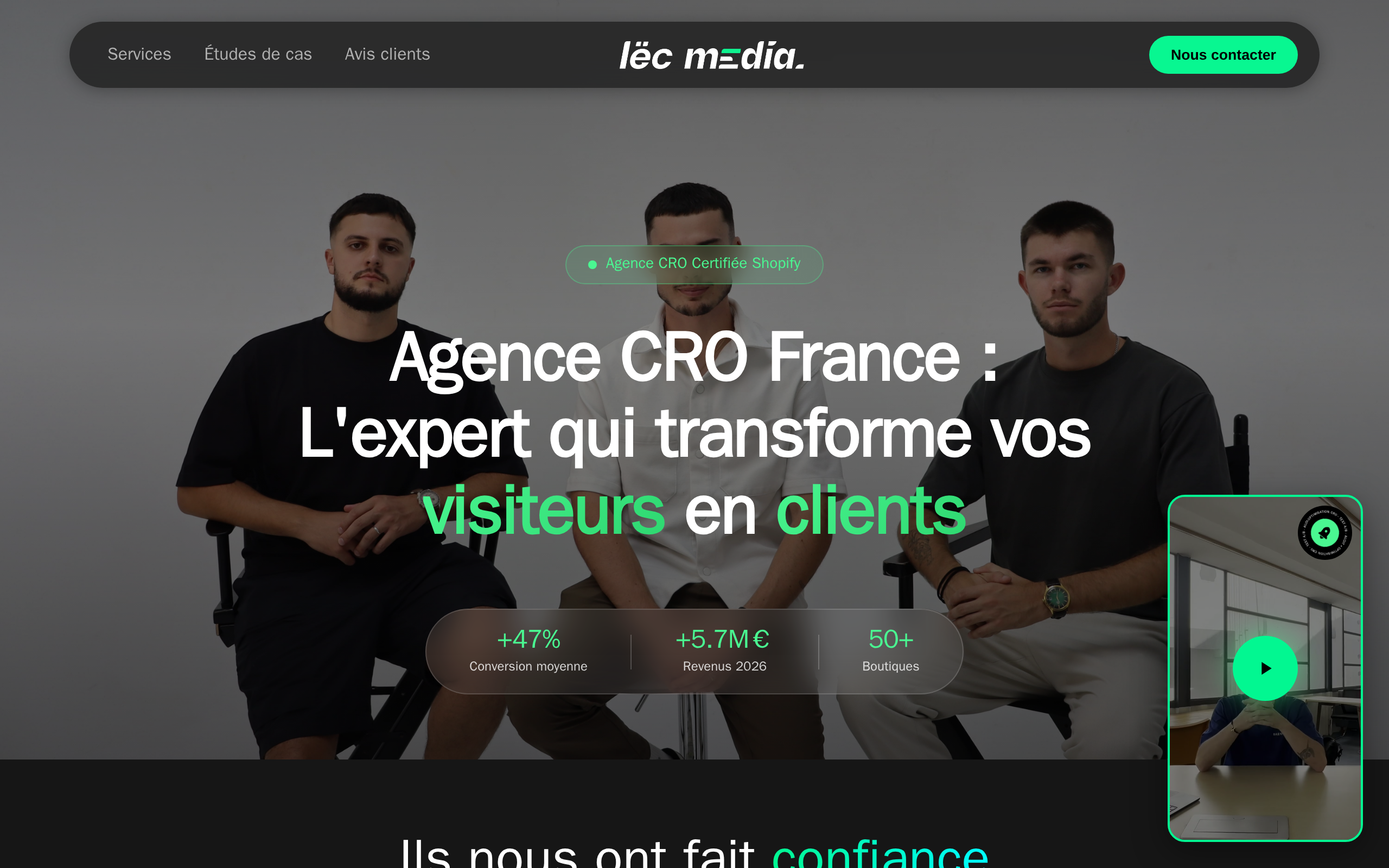 Aperçu du site Lëc Média