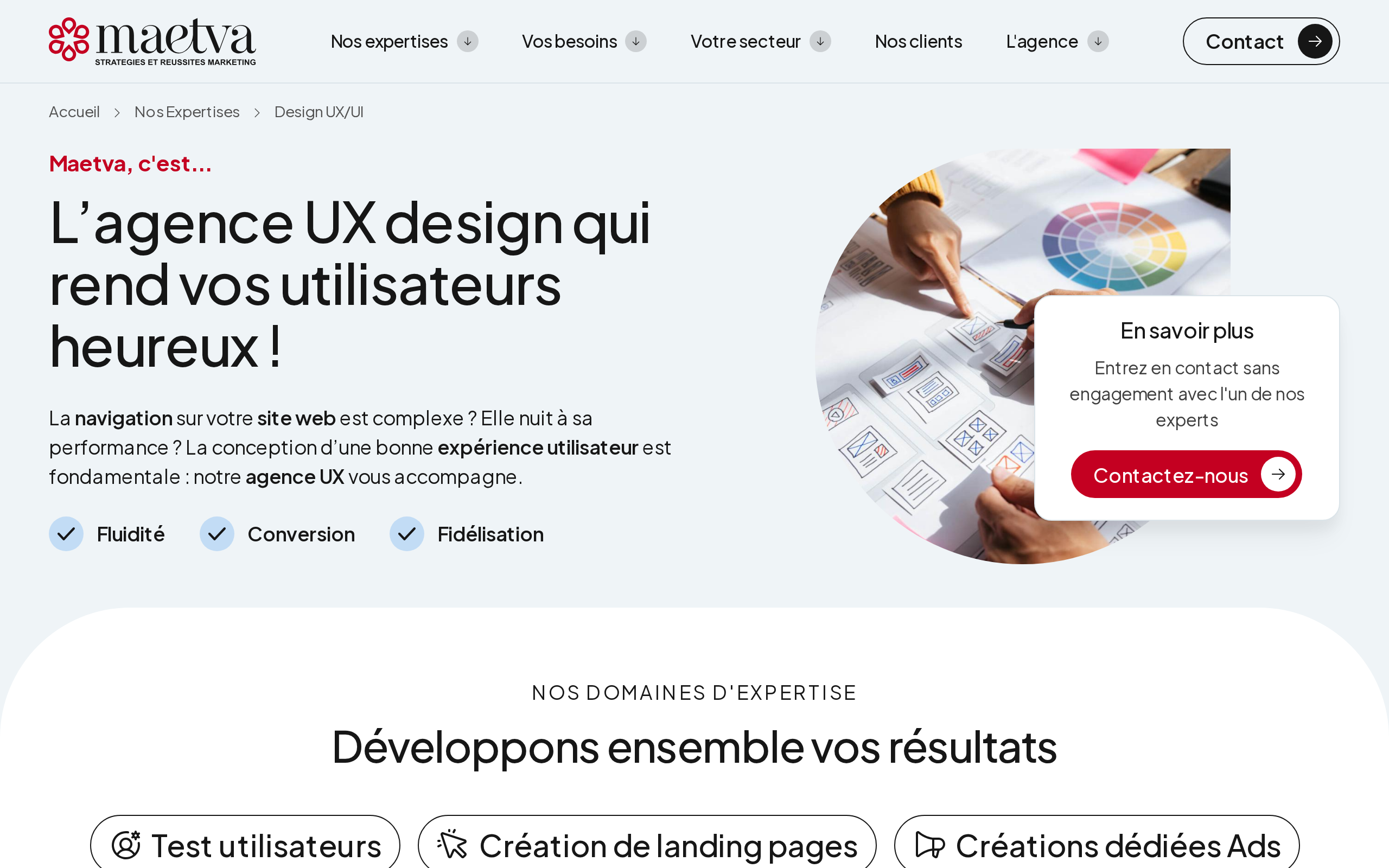 Aperçu du site Maetva