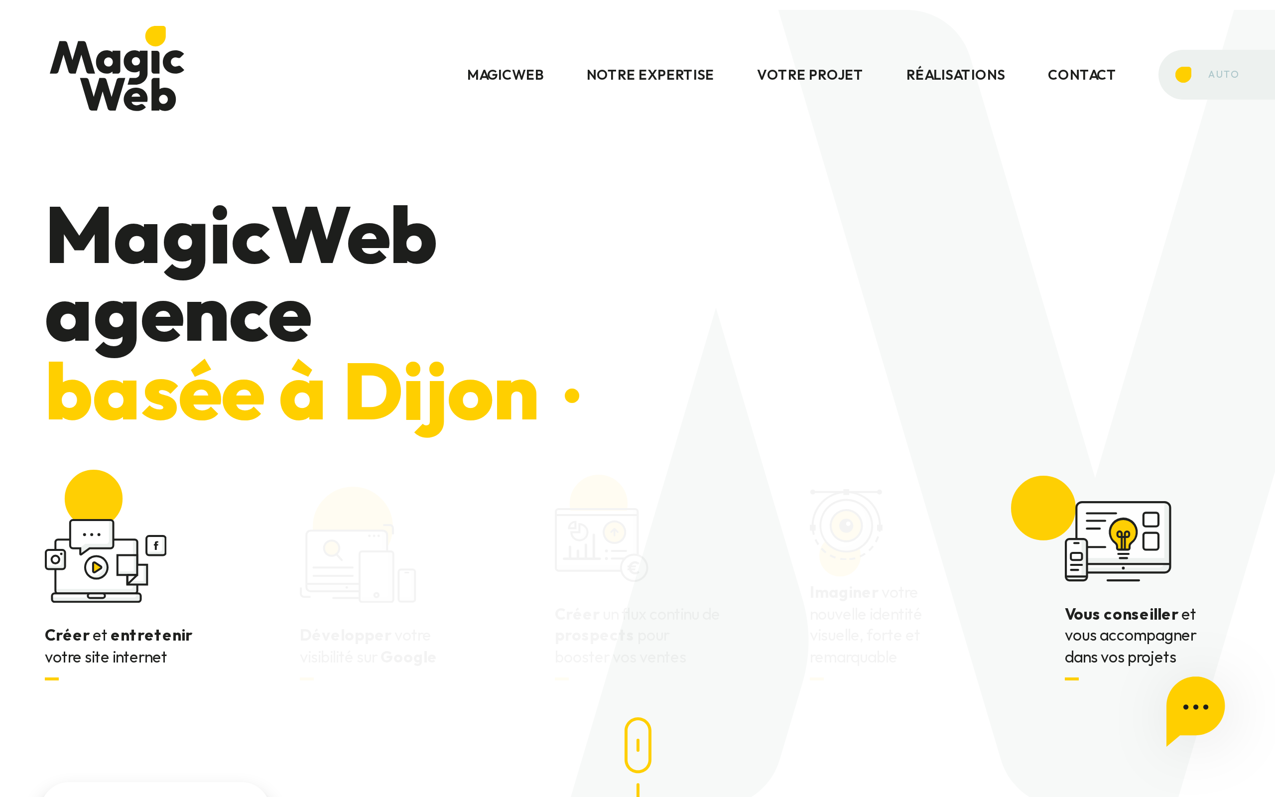 Aperçu du site MagicWeb