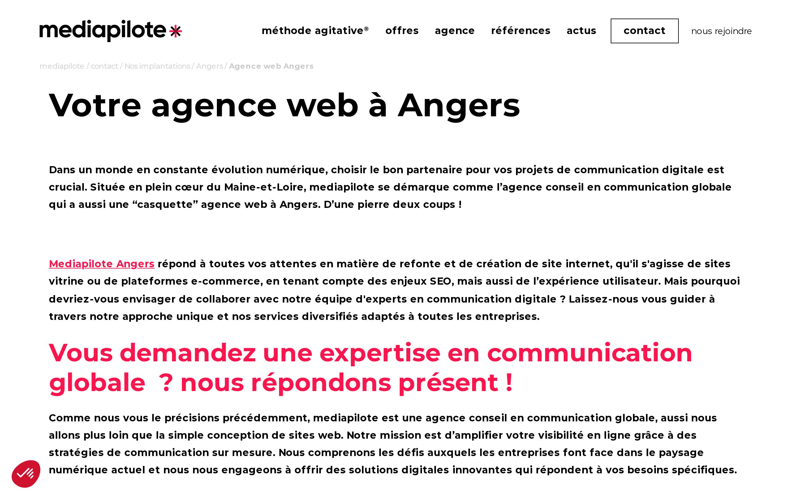 Aperçu du site mediapilote