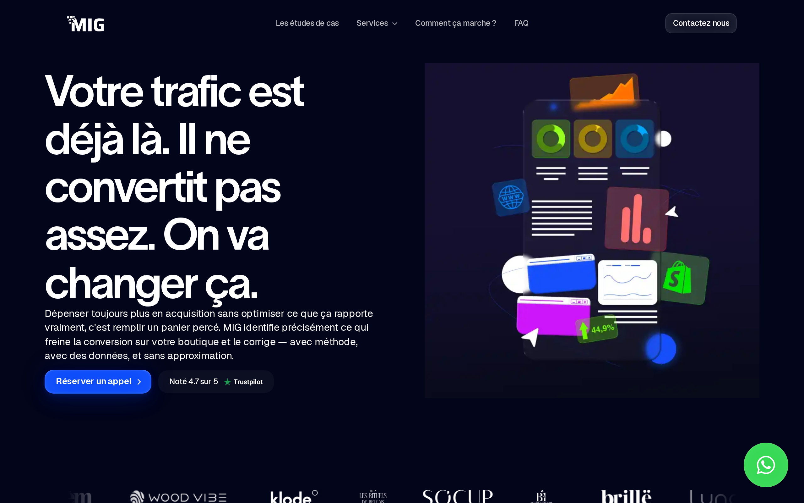 Aperçu du site MIG Agence