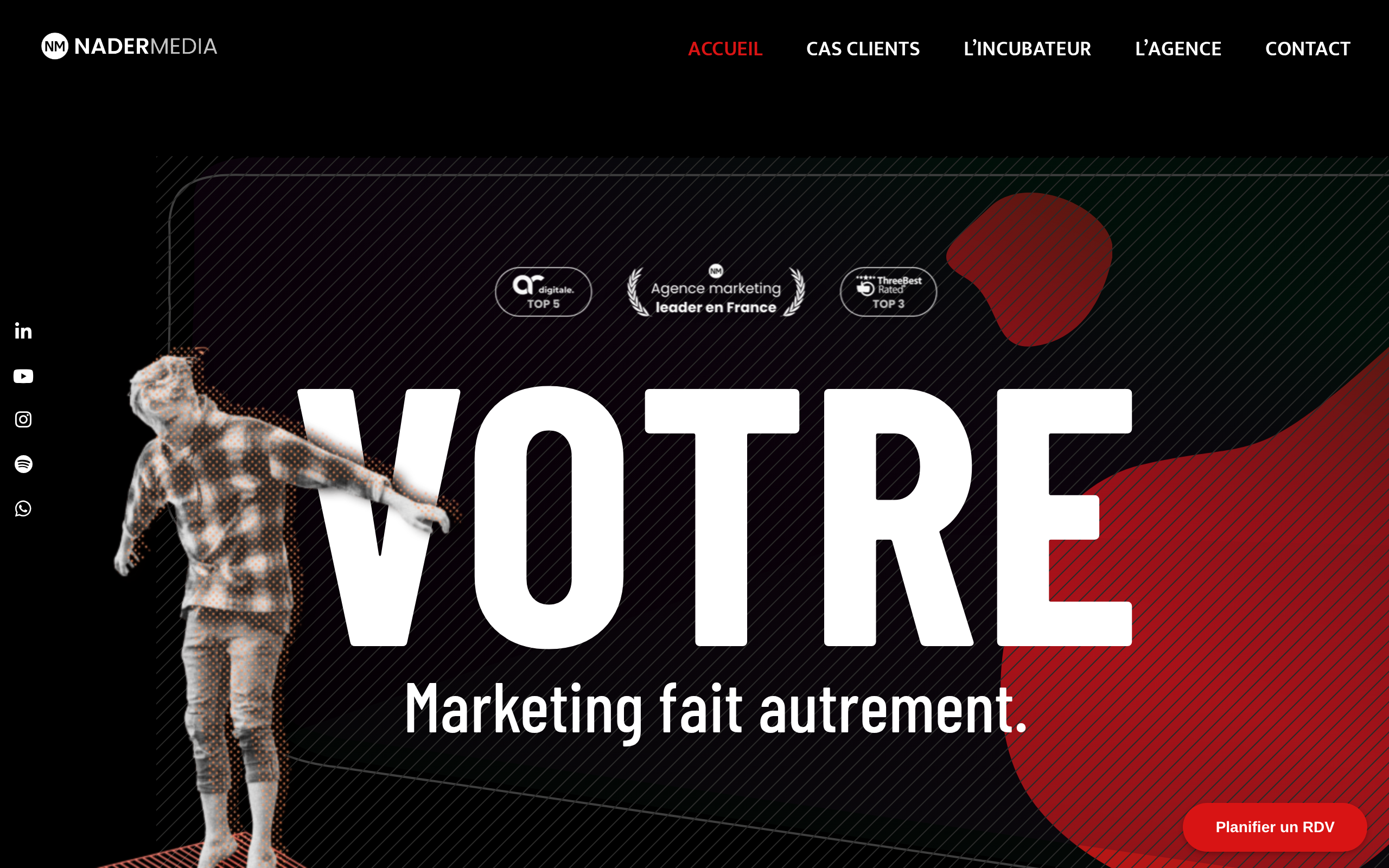 Aperçu du site NaderMedia
