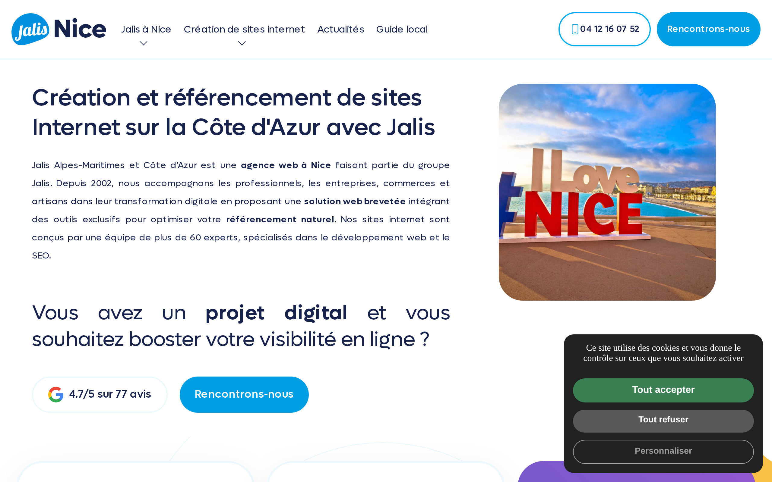 Aperçu du site Jalis