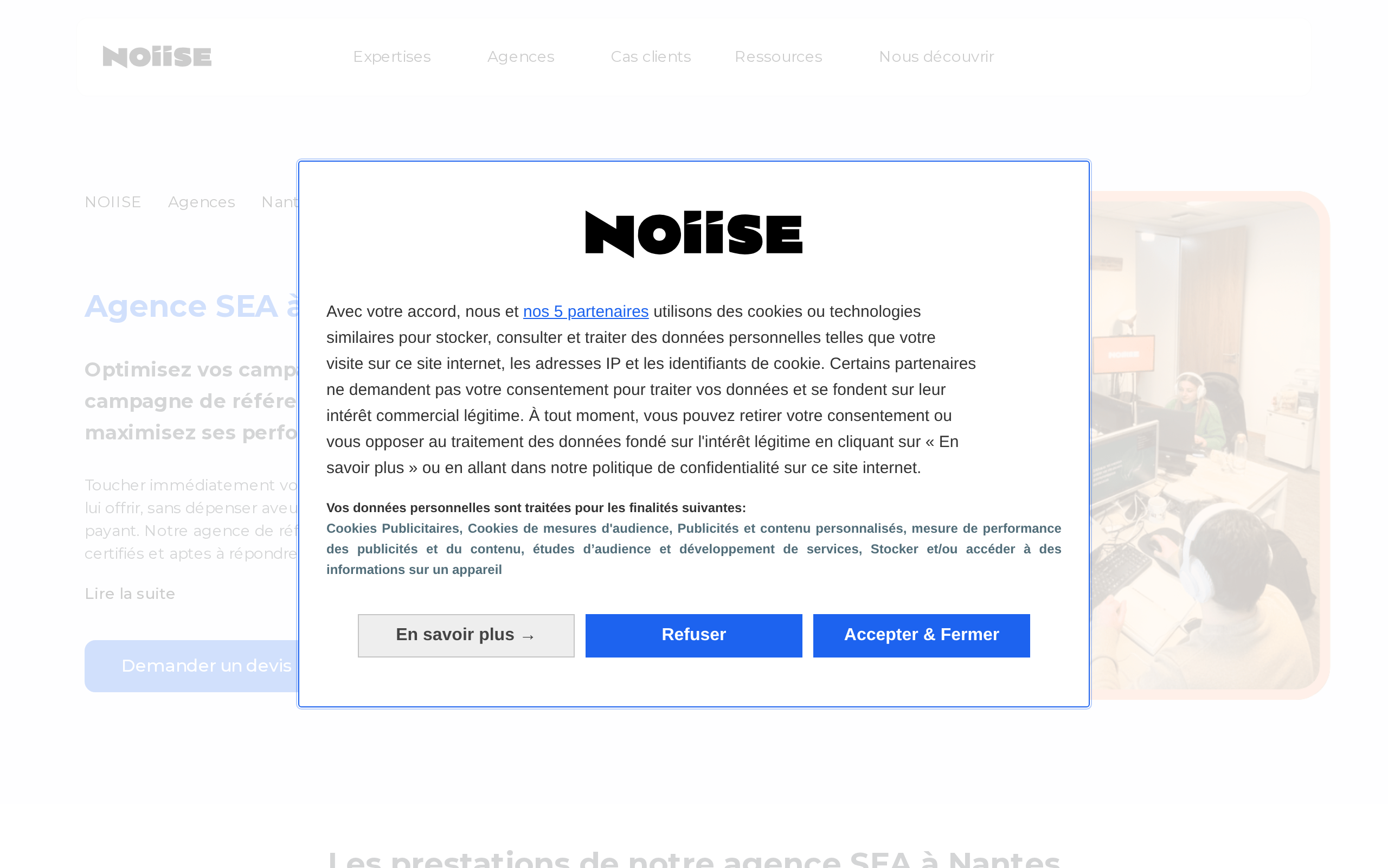 Aperçu du site NOIISE