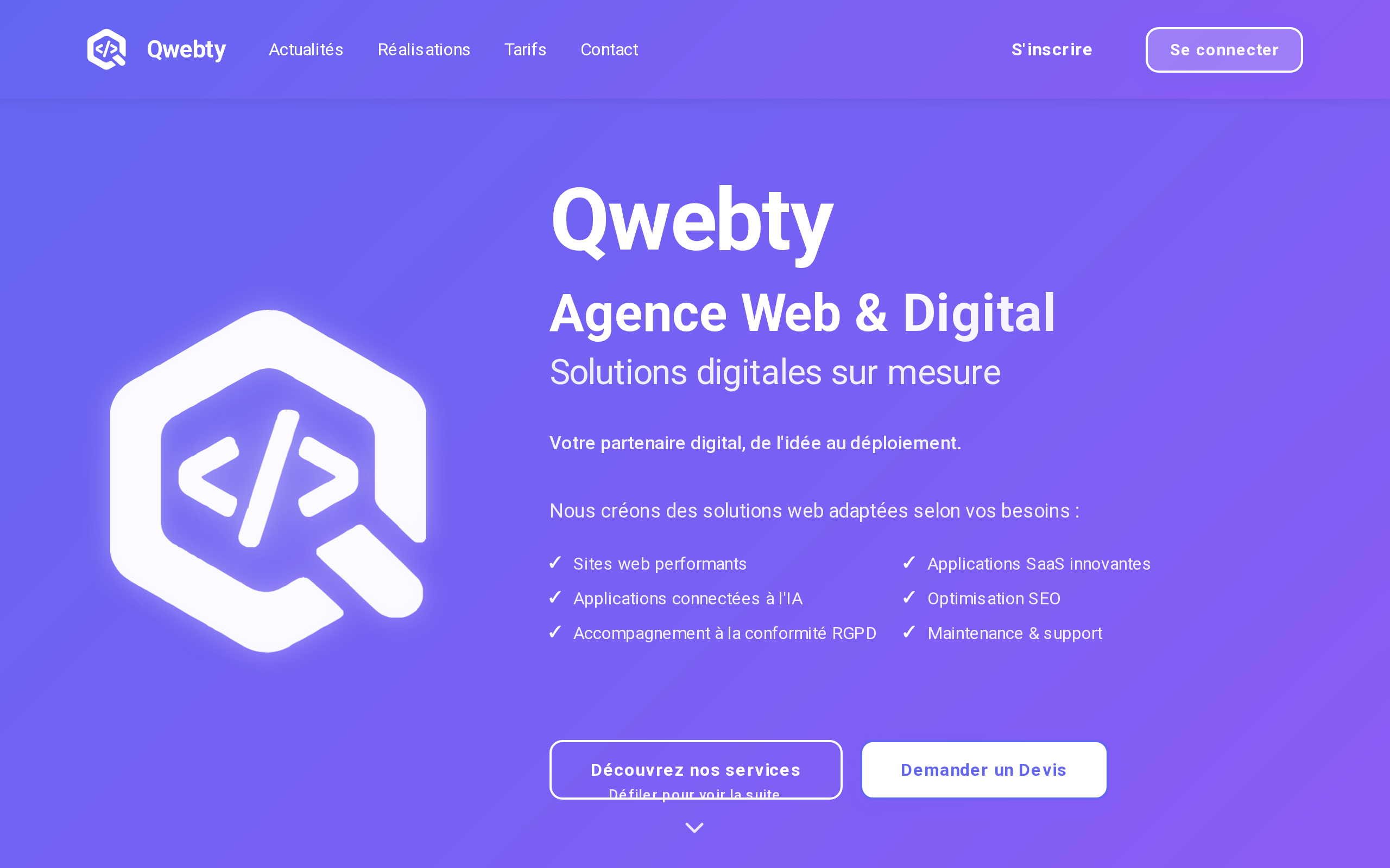 Aperçu du site Qwebty