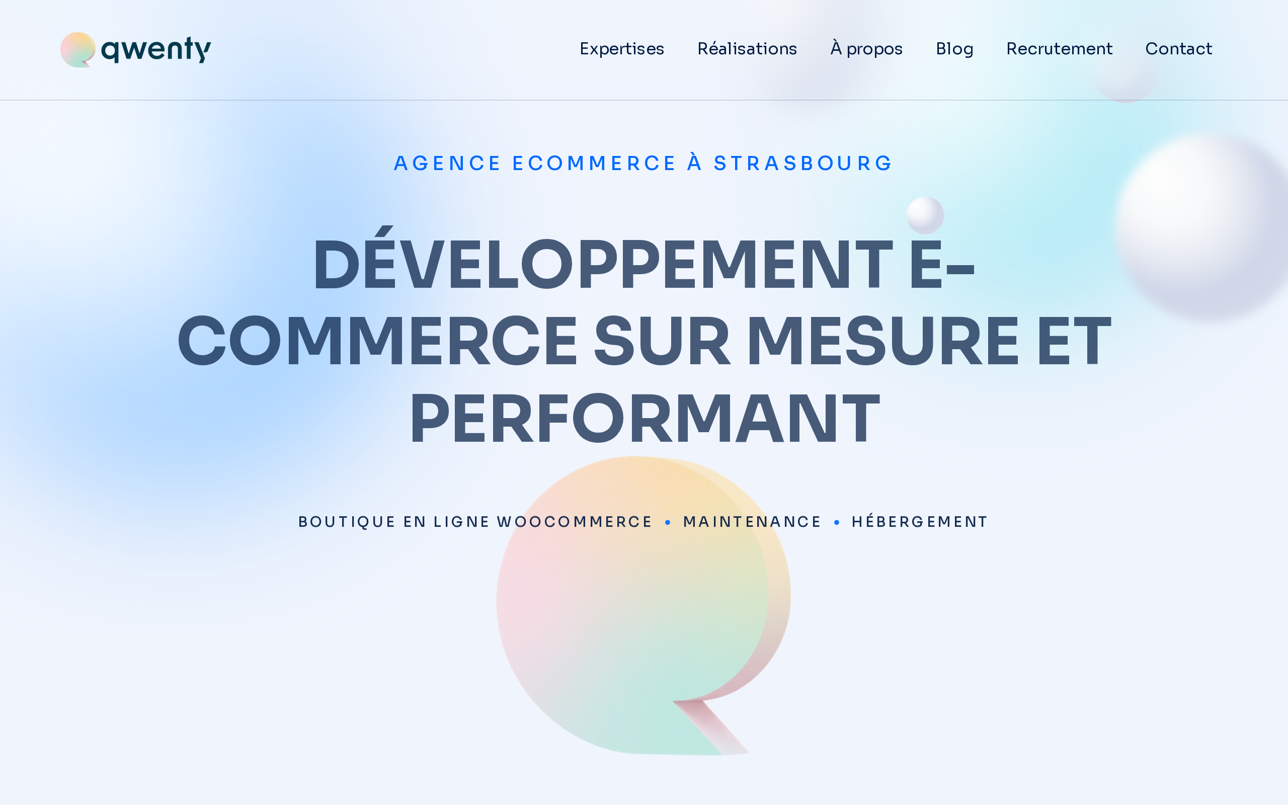 Aperçu du site Qwenty
