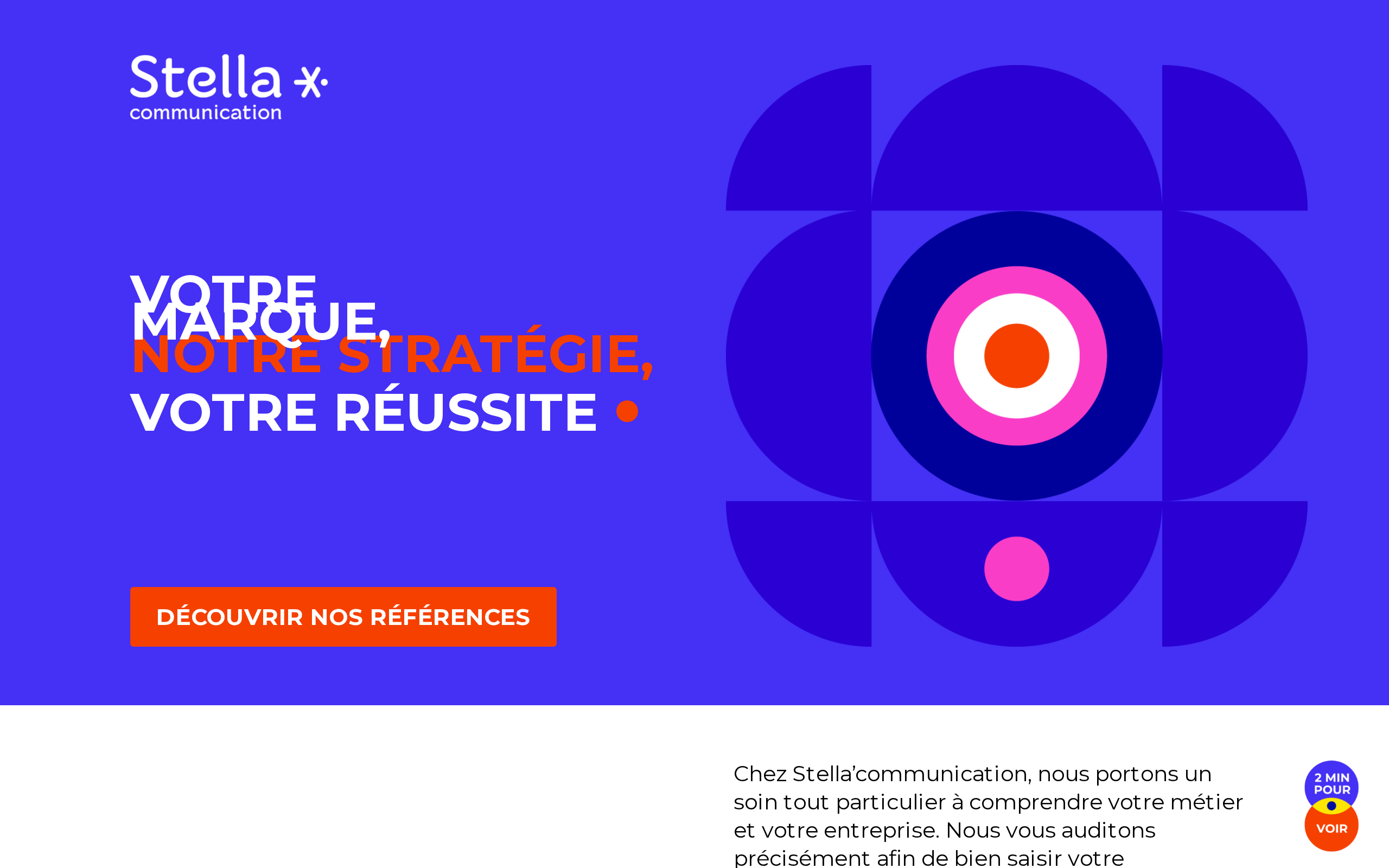 Aperçu du site Stella'communication