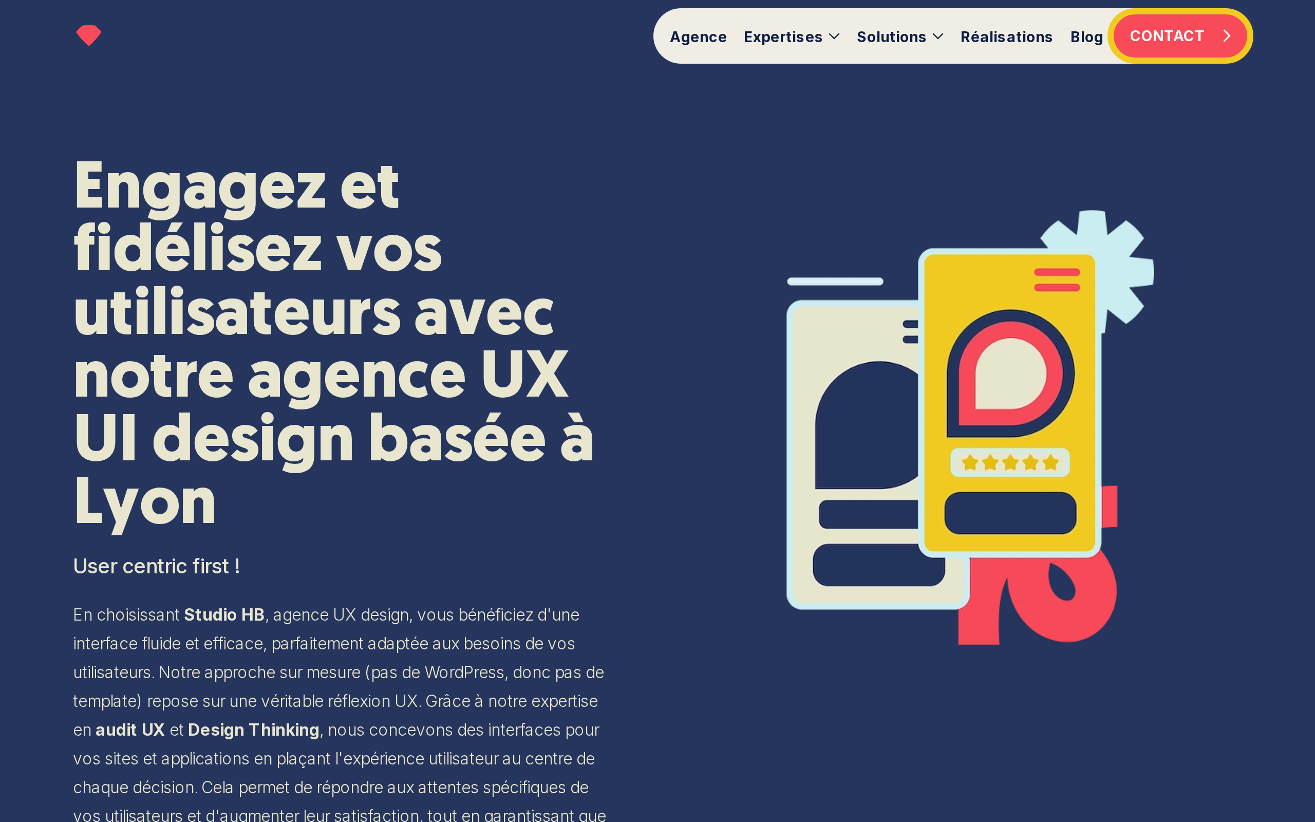 Aperçu du site Studio HB