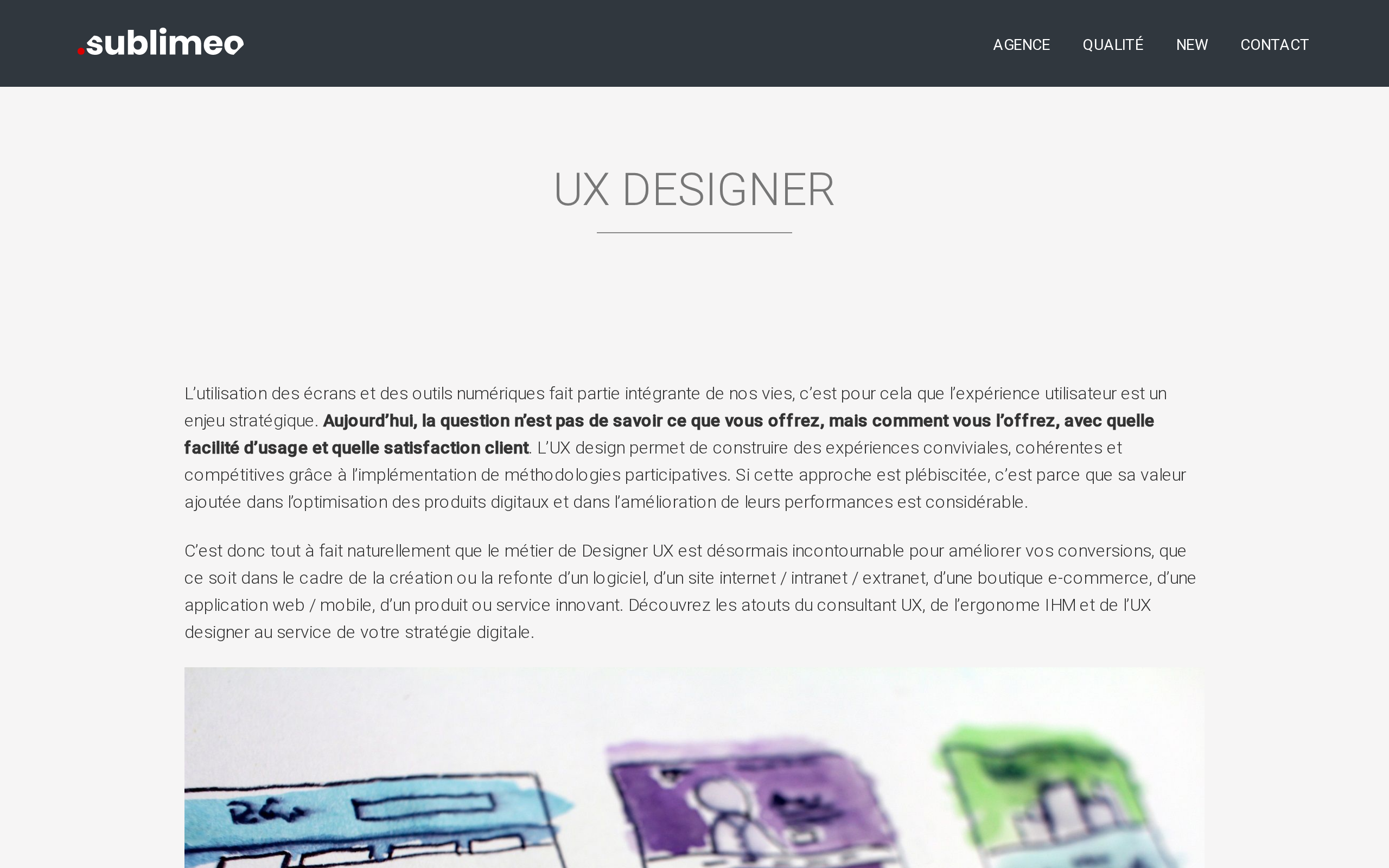 Aperçu du site Sublimeo