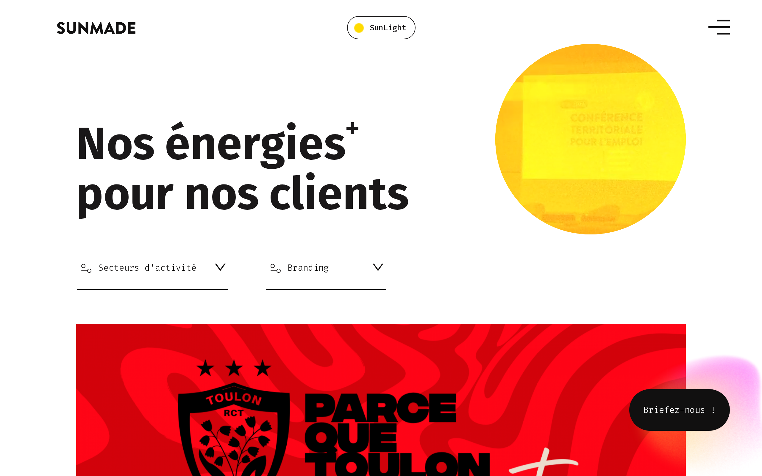 Aperçu du site Sunmade