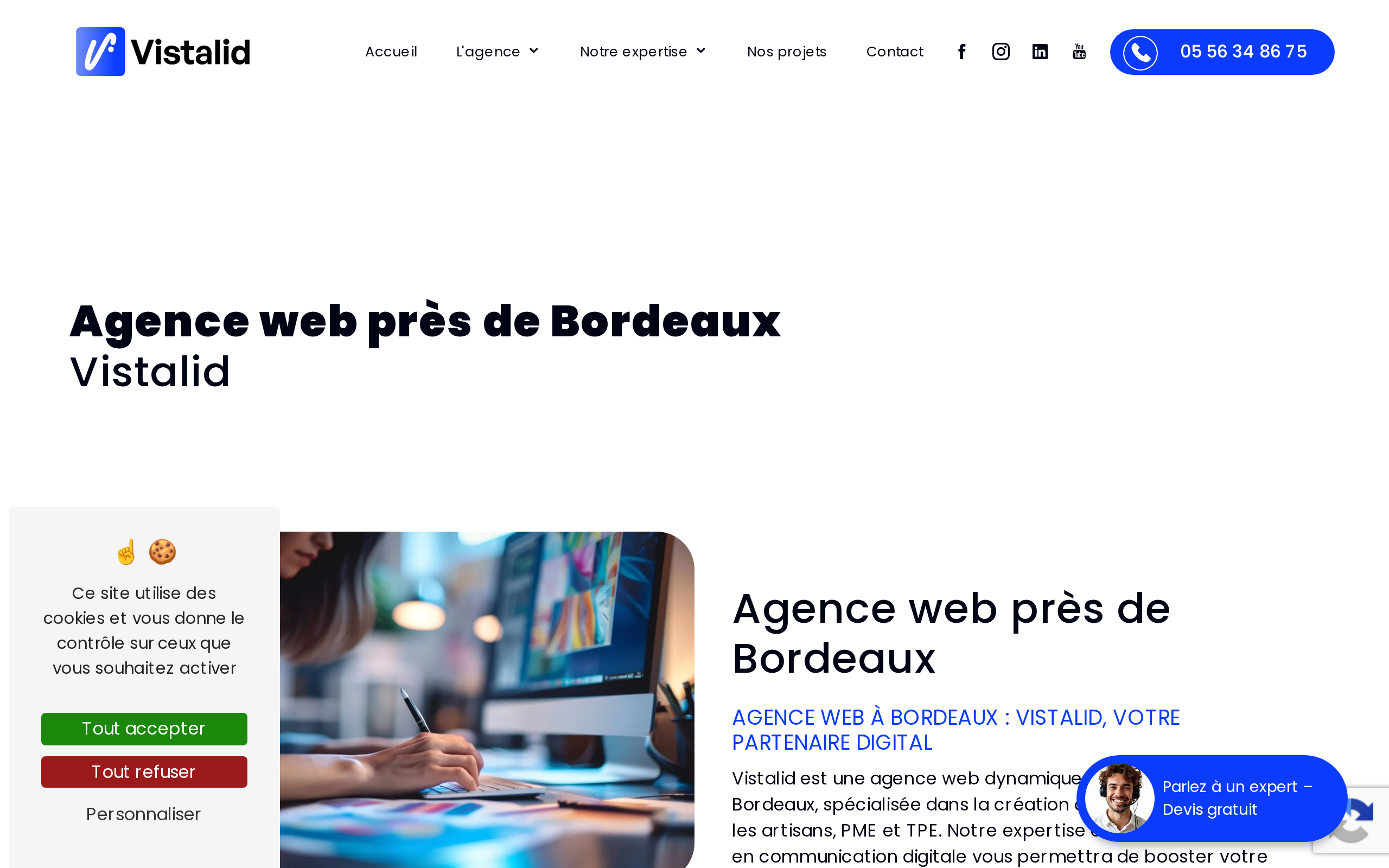 Aperçu du site Vistalid