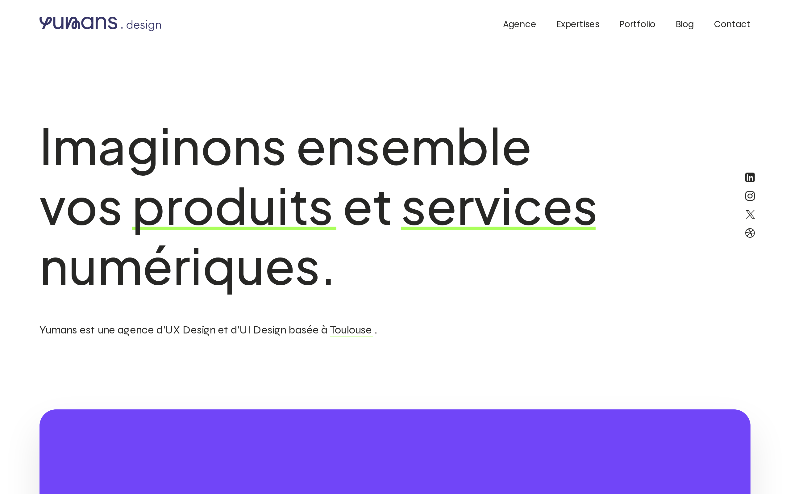 Aperçu du site Yumans