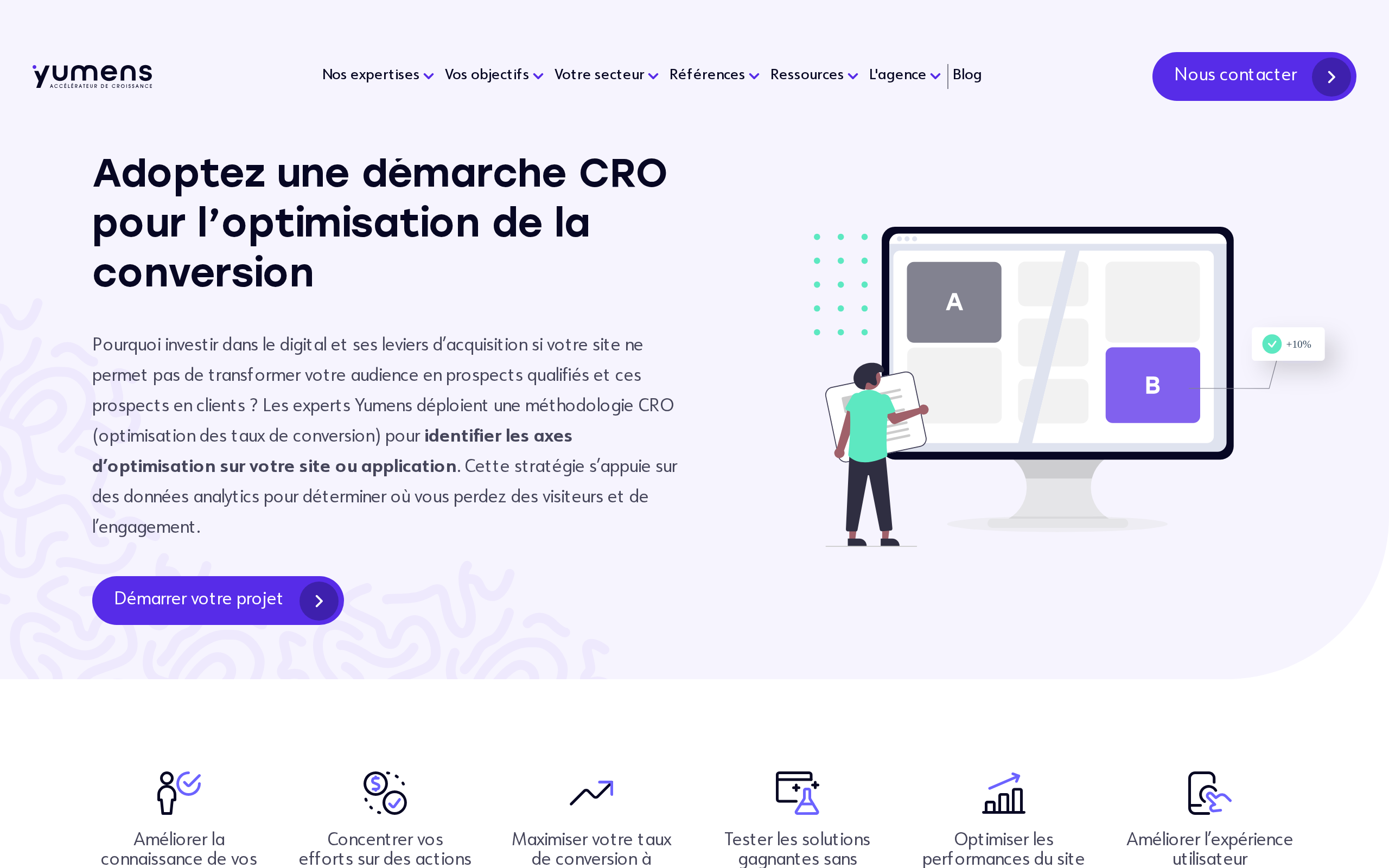 Aperçu du site Yumens