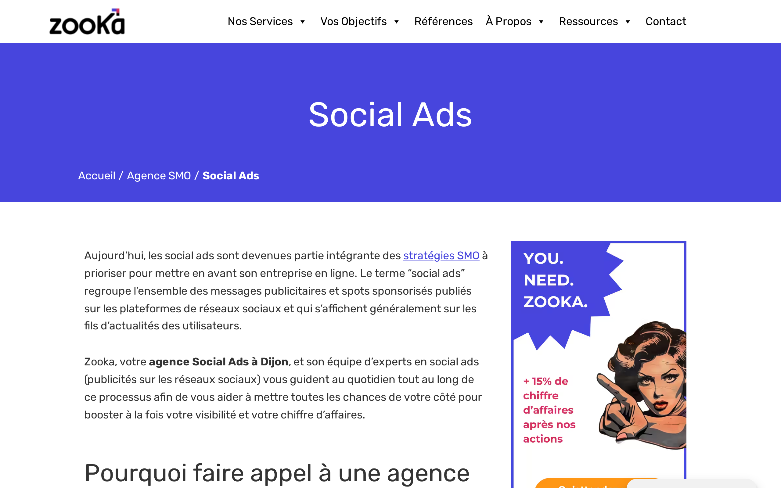 Aperçu du site Zooka