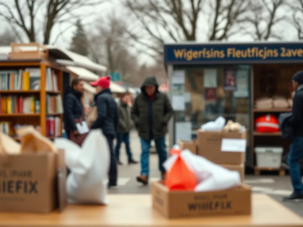 Barre d’adresse d’un navigateur affichant une URL de Wiflix barrée d’un trait rouge, avec un avertissement de sécurité